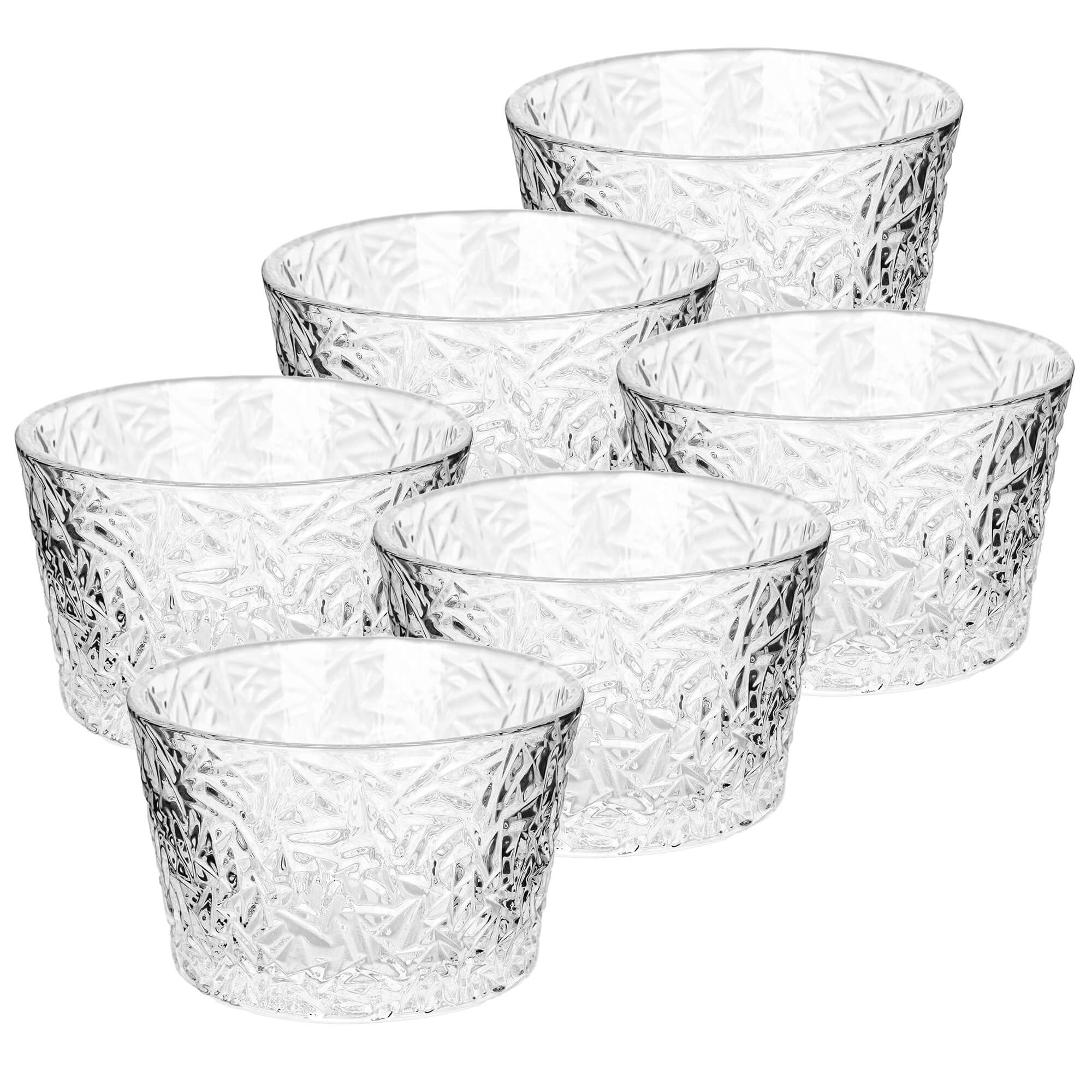 Pucharek do lodów Torza 290ml bez nóżki wzór lód 6 szt.