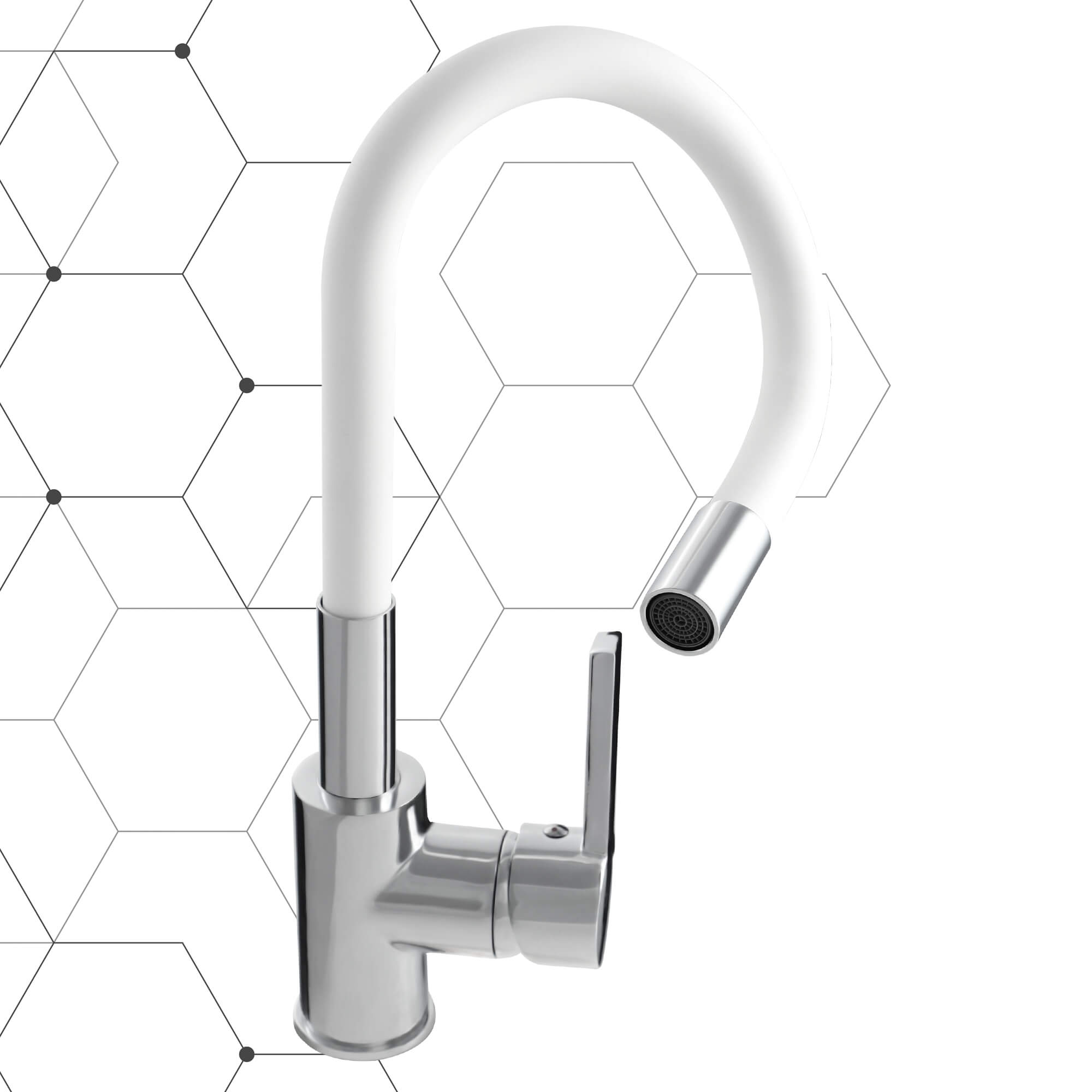 Bateria kuchenna Gospo Flex stojąca, biała