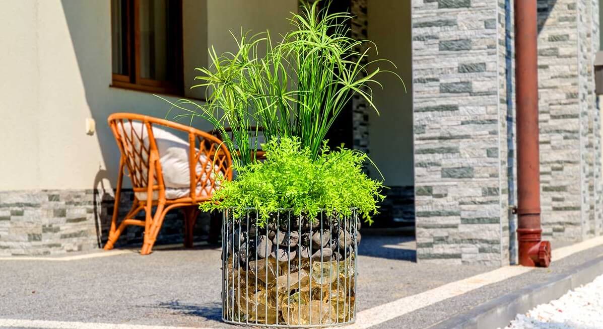 Donica gabionowa 48 x 39 cm