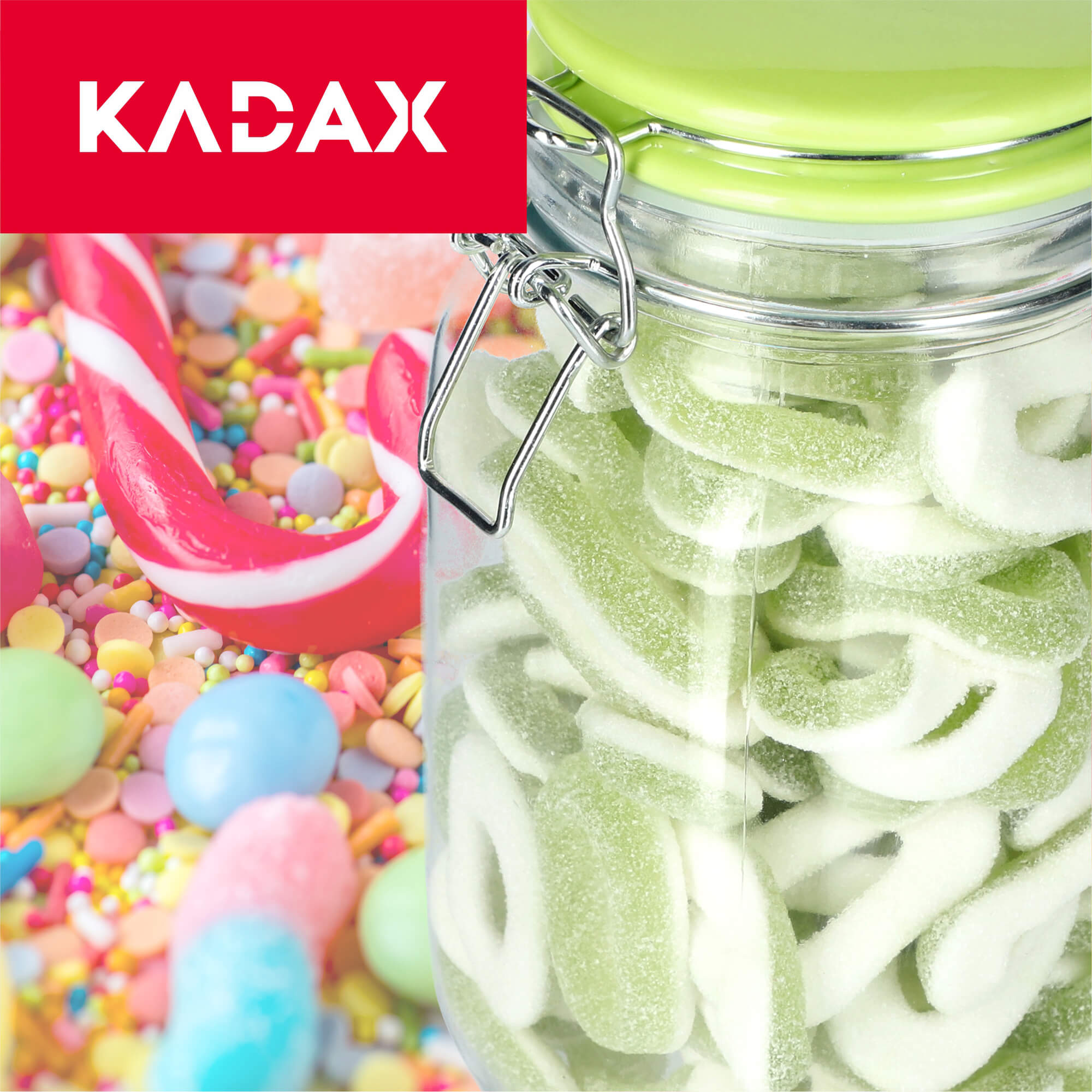 Słoik hermetyczny z ceramiczną pokrywą 2.8L zielony