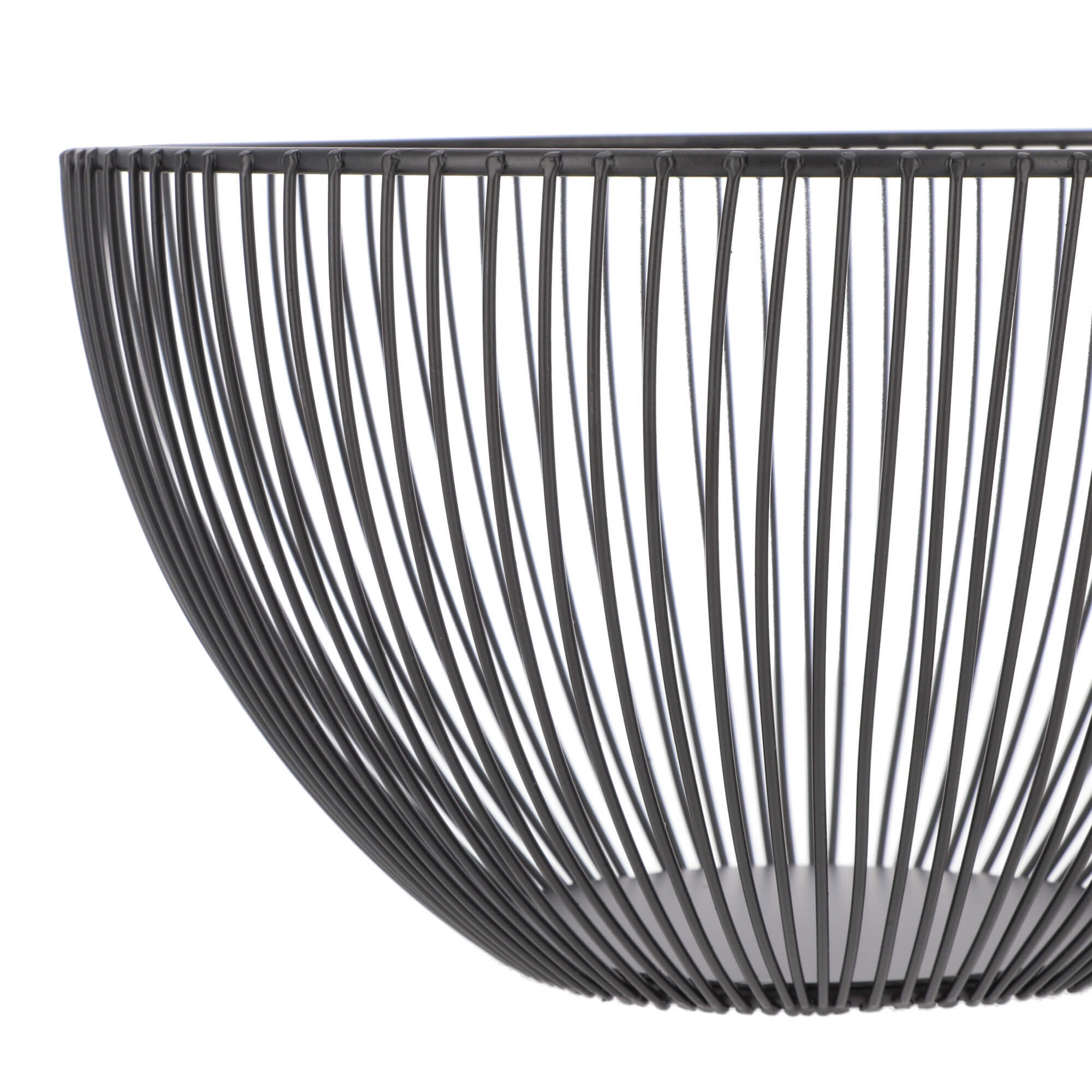 Metalowy koszyk na warzywa i owoce 25 cm, czarny