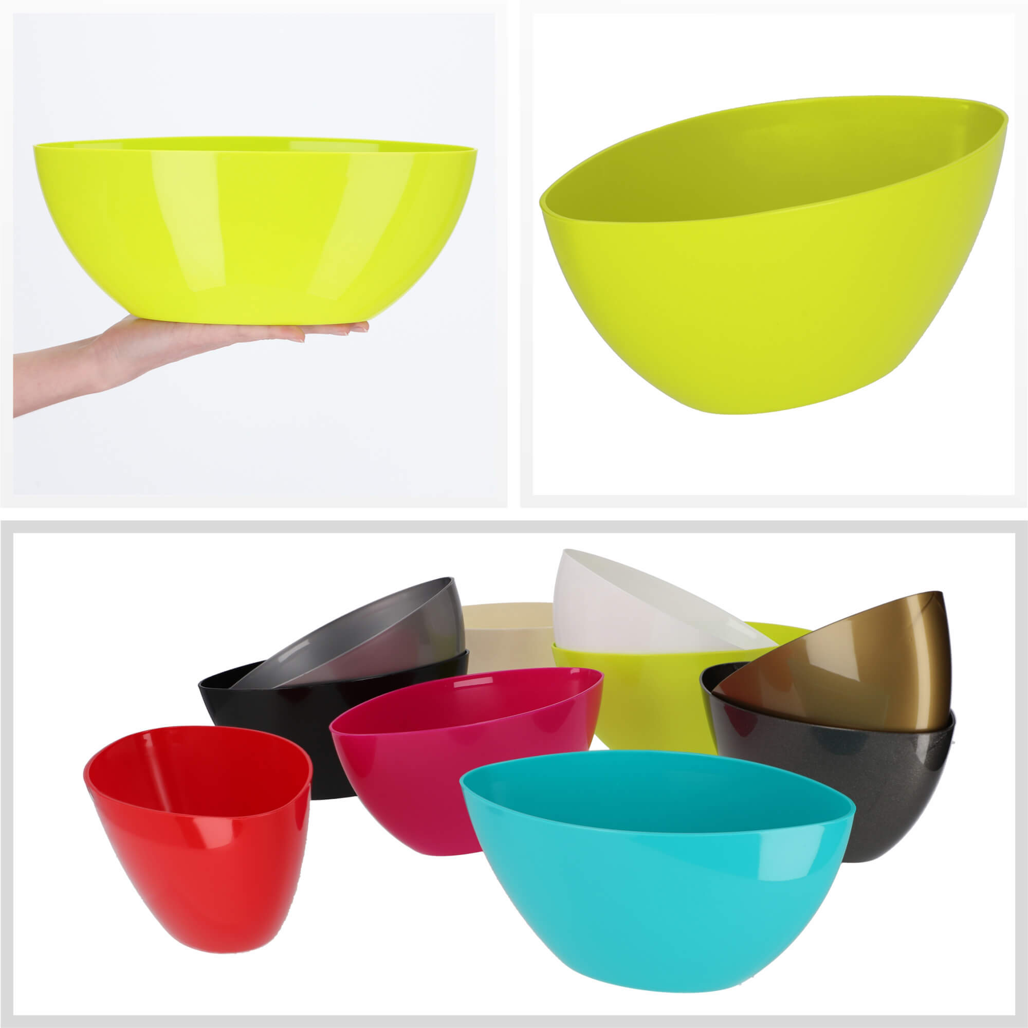 Doniczka na kwiaty Ptuj owalna 30 cm, limonkowa