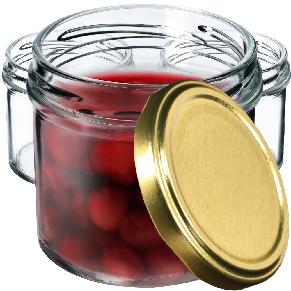 Słoiki Vigo 140ml 50szt 66mm + wieczko złote