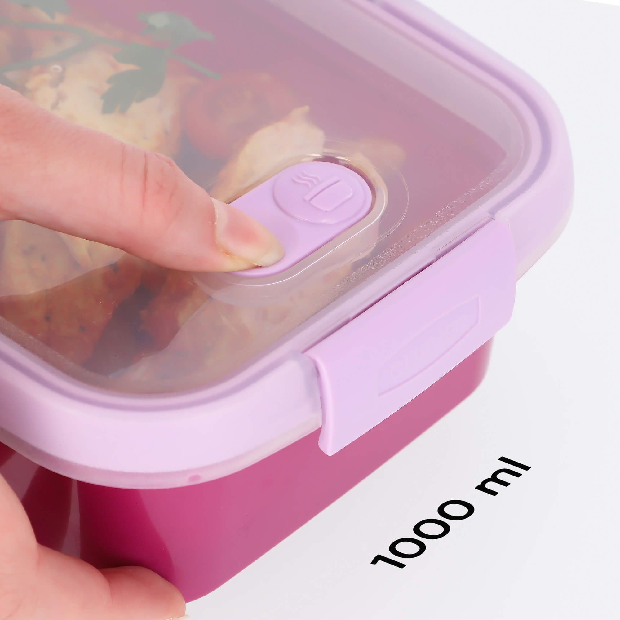 Pojemnik prostokątny 1L Curver To Go Lunch, fioletowy