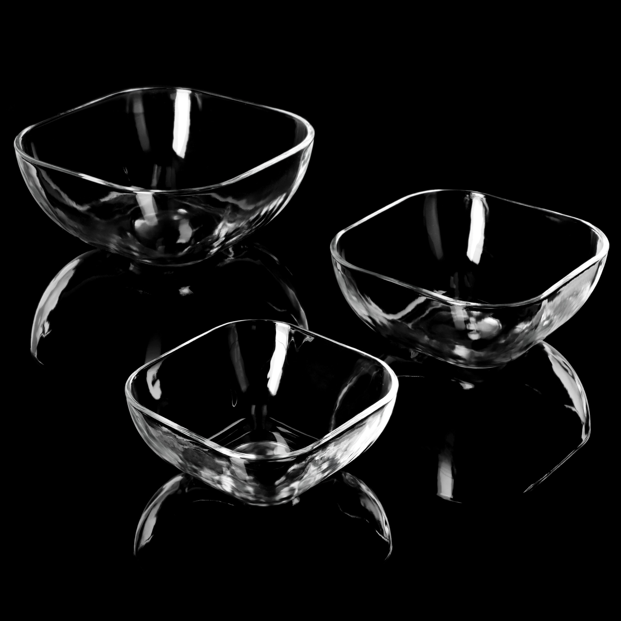 Salaterka szklana Carini 13 cm, przezroczysta