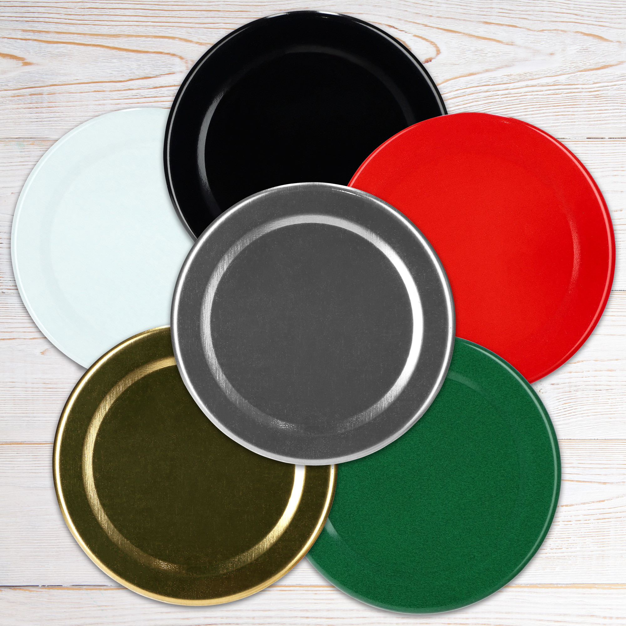 Metalowe wieczka do słoików 50szt fi 58mm zielone