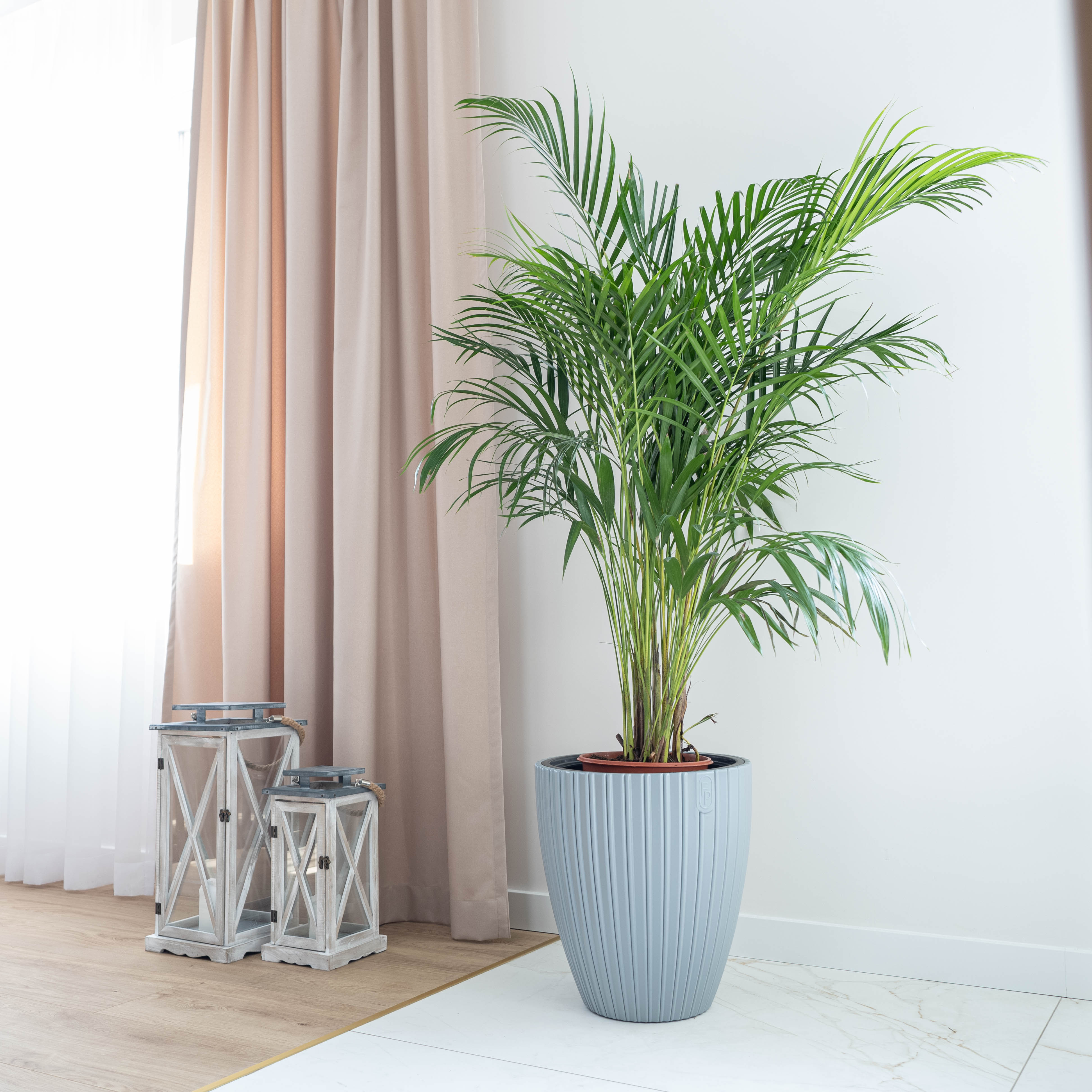 Doniczka na kwiaty Raivael 30 cm platynowa