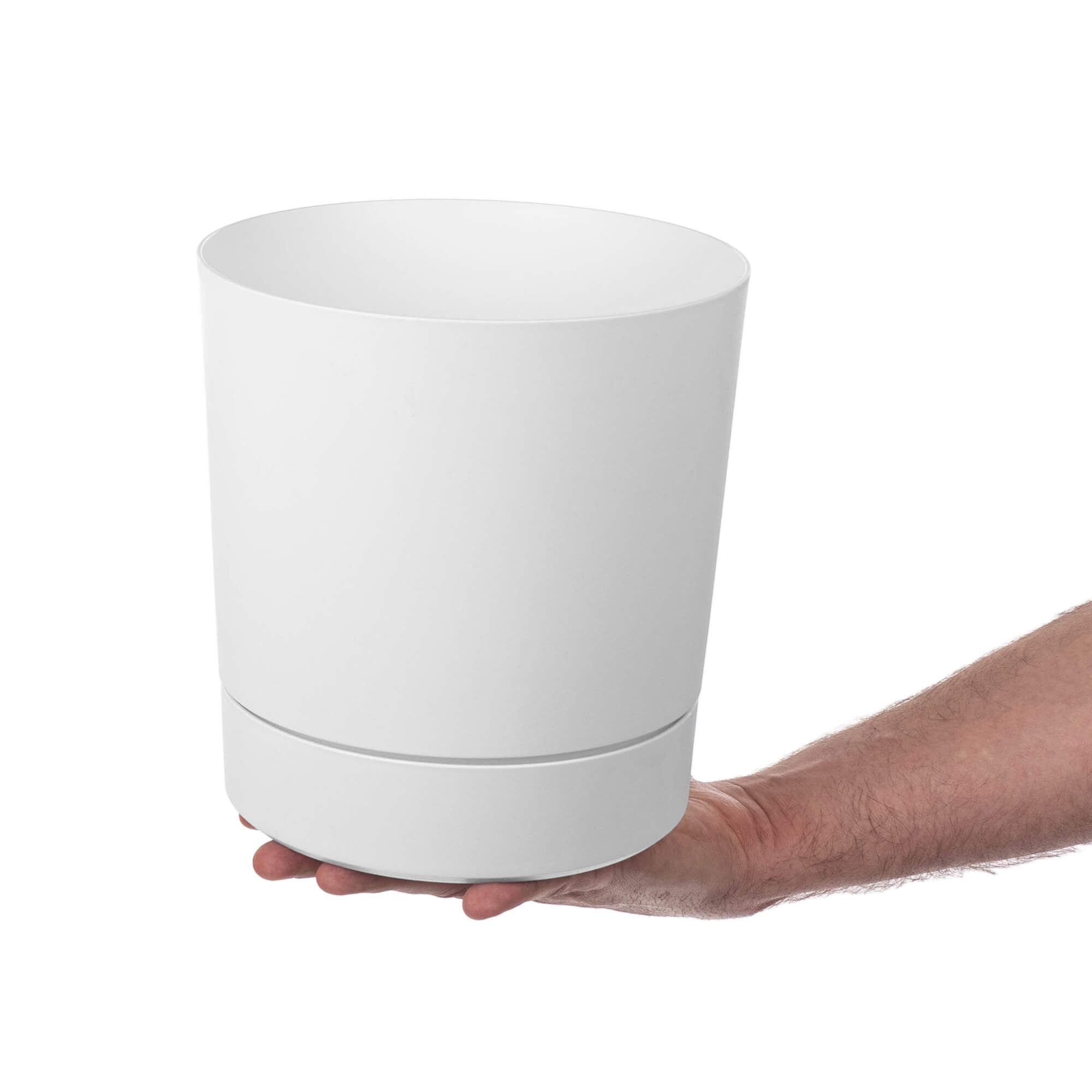 Donica z podstawką Verri 20 cm biała