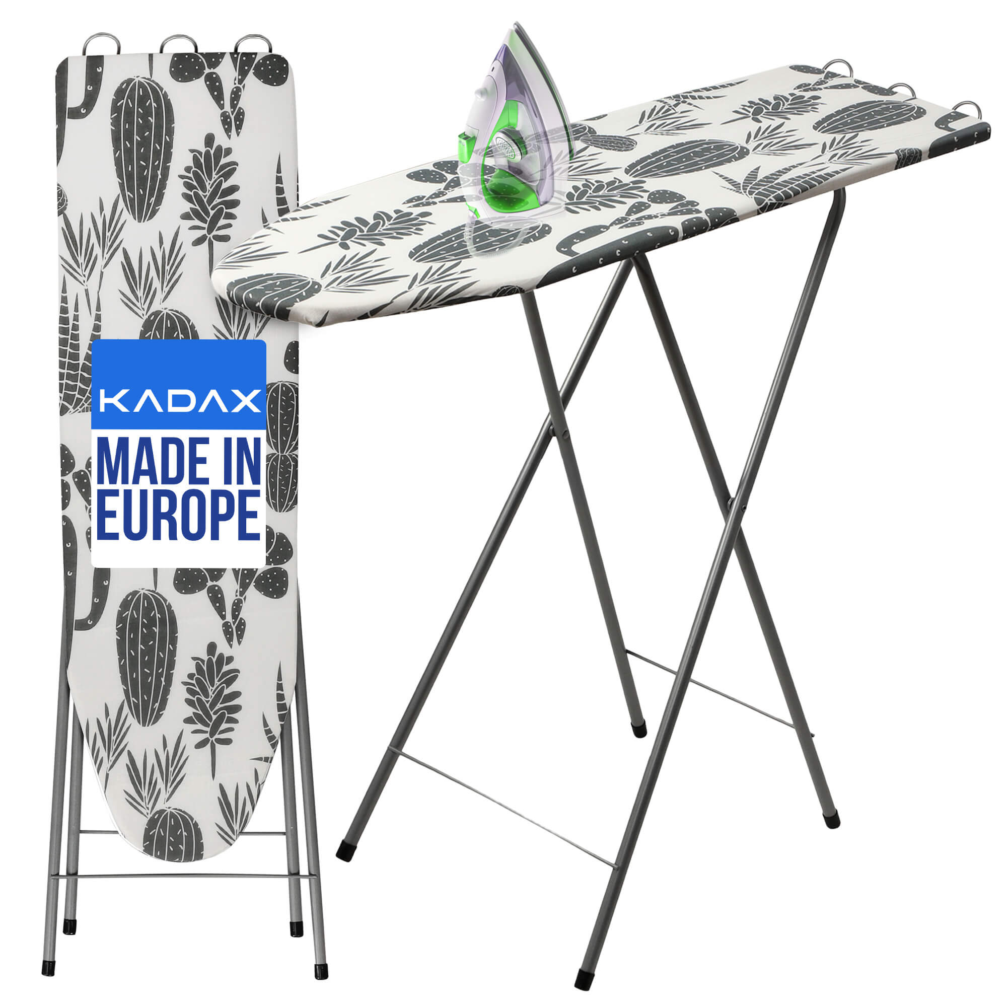 Deska do prasowania Larvik 100 x 30 cm czarna z uchwytem