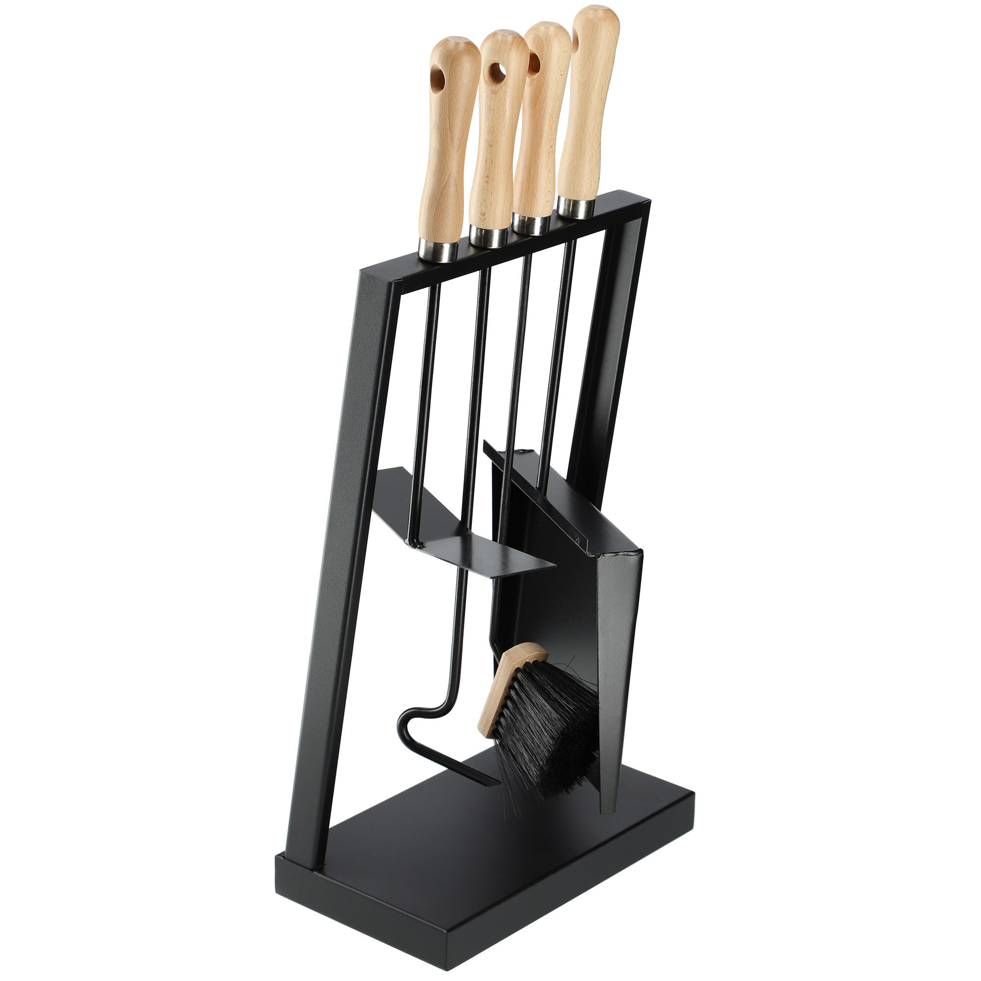 Zestaw kominkowy Stea 5 elementów czarny