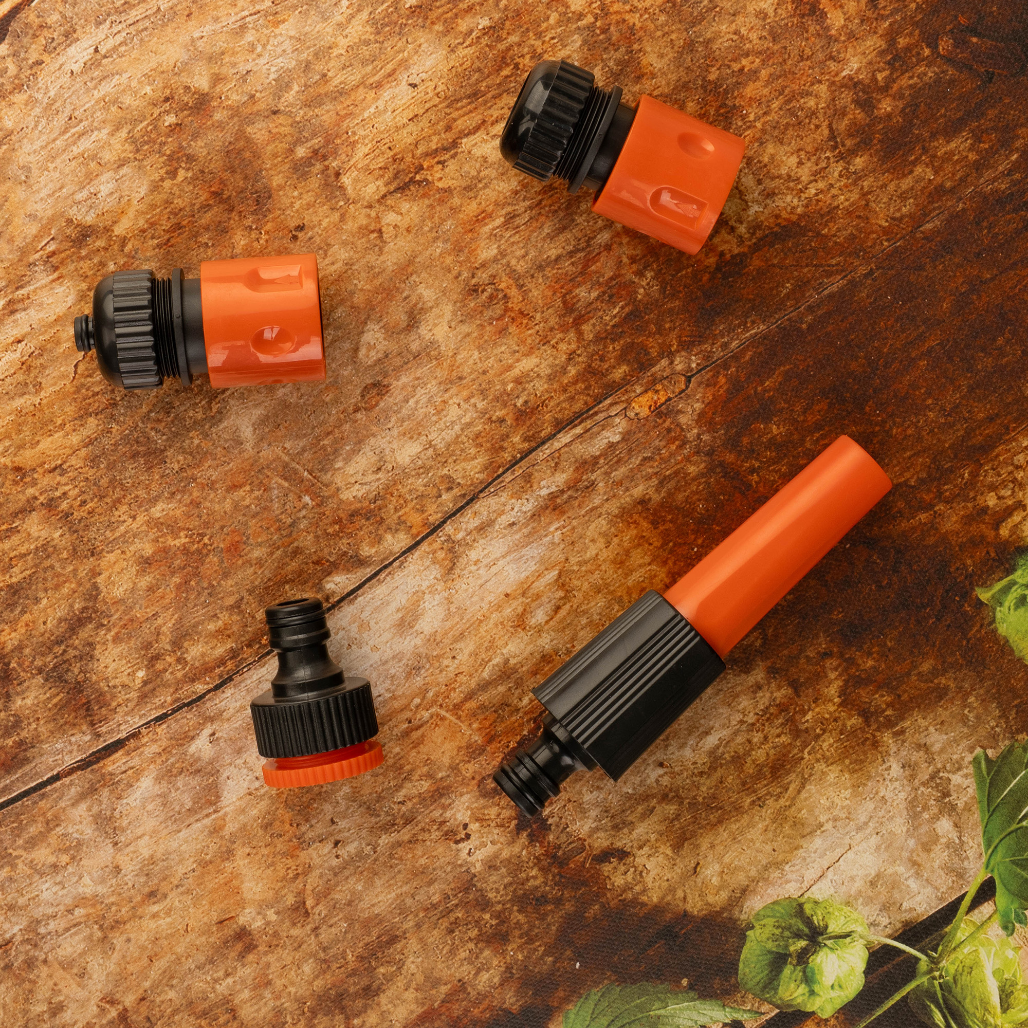 Zestaw złączek ½ cala z dyszą prostą Erm