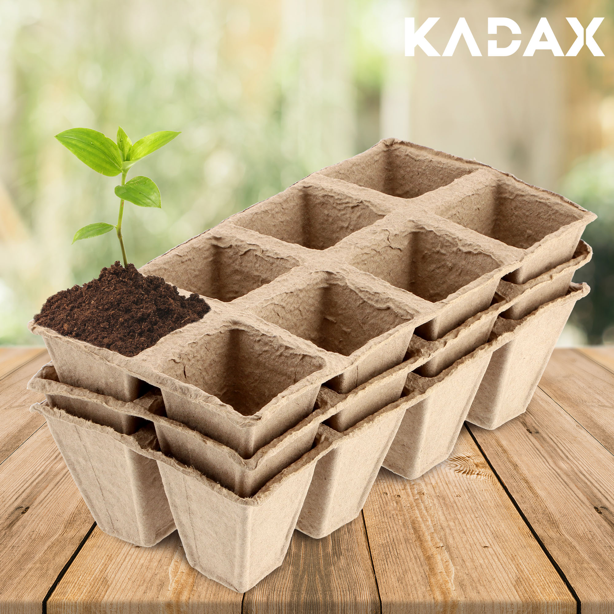 Doniczki torfowe Turgon, 24 x 6 cm, 24 szt.