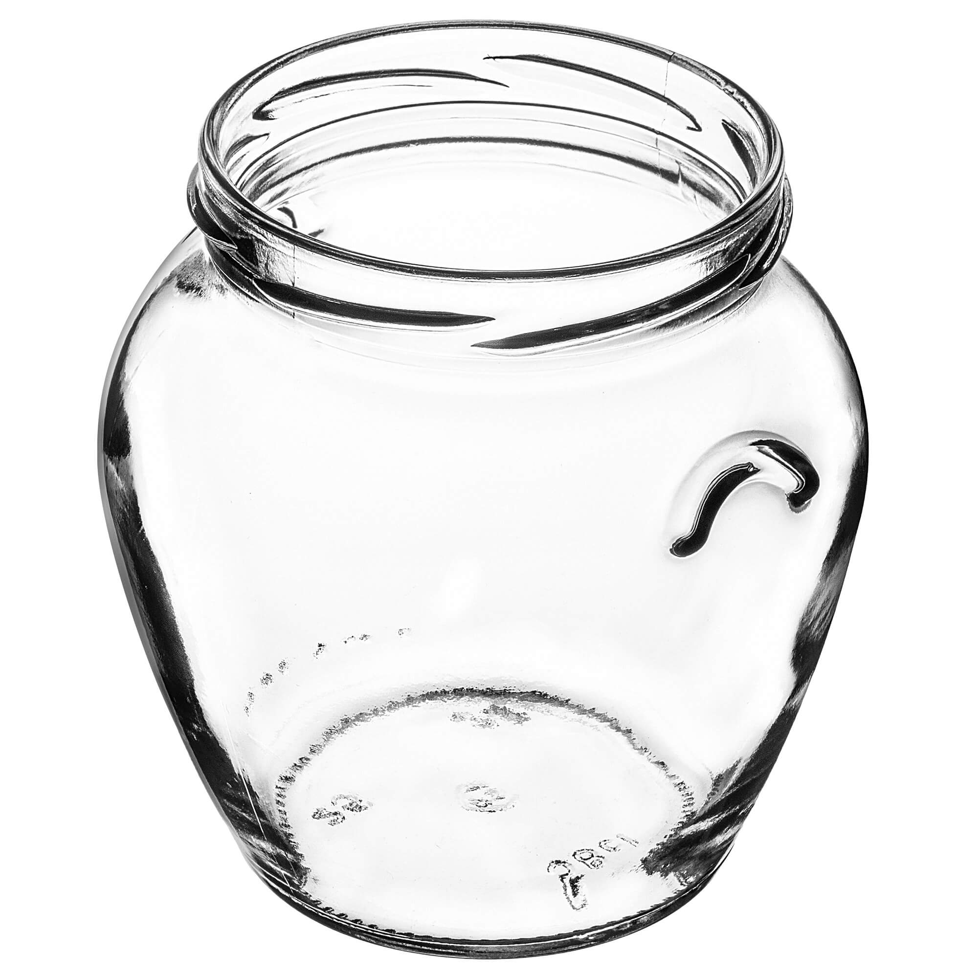 Słoiki na przetwory Sassa 580ml 8szt 82mm + wieczka "Kompozycja ogórków"