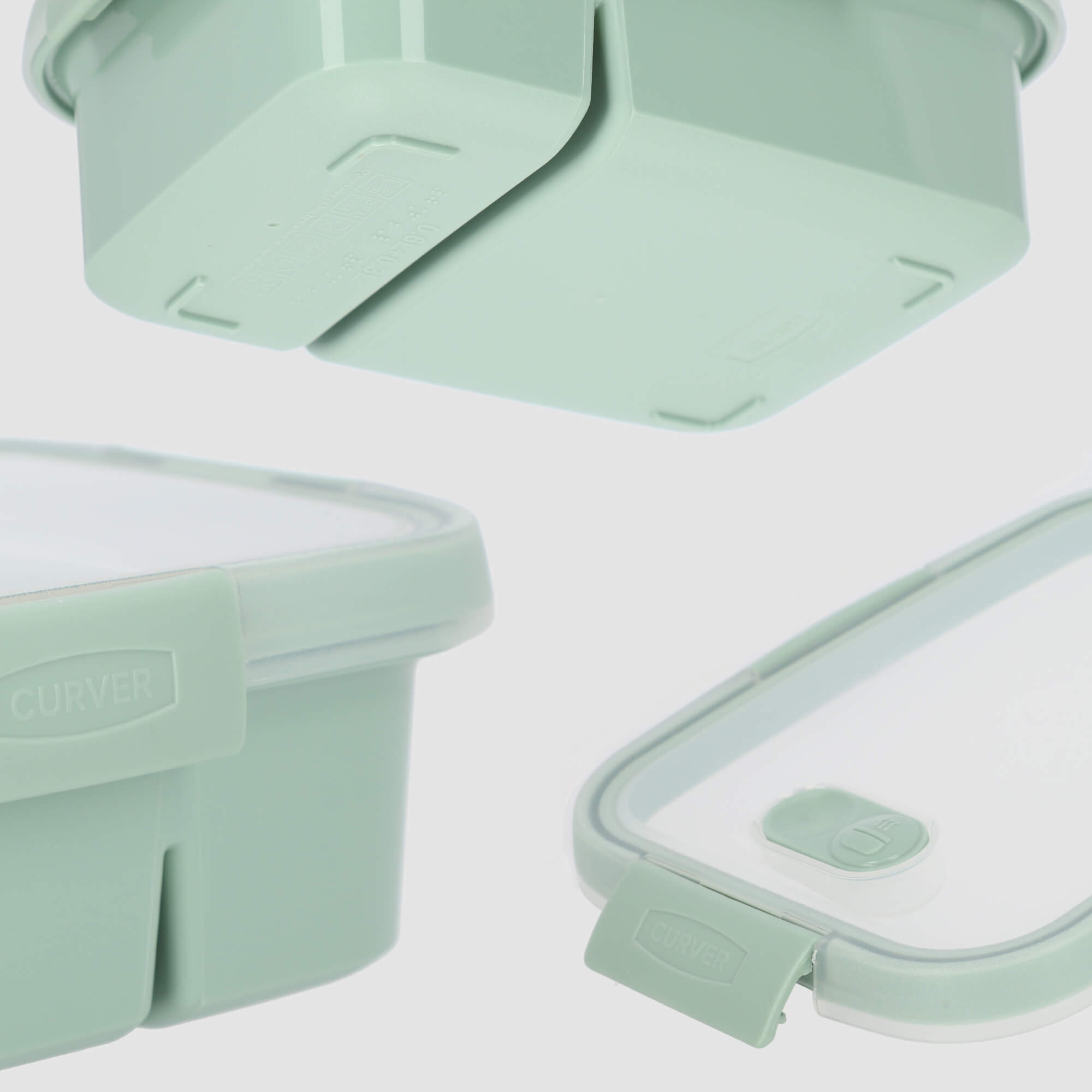 Pojemnik śniadaniowy TO GO DUAL Curver 0.6L + 0.3L, zielony