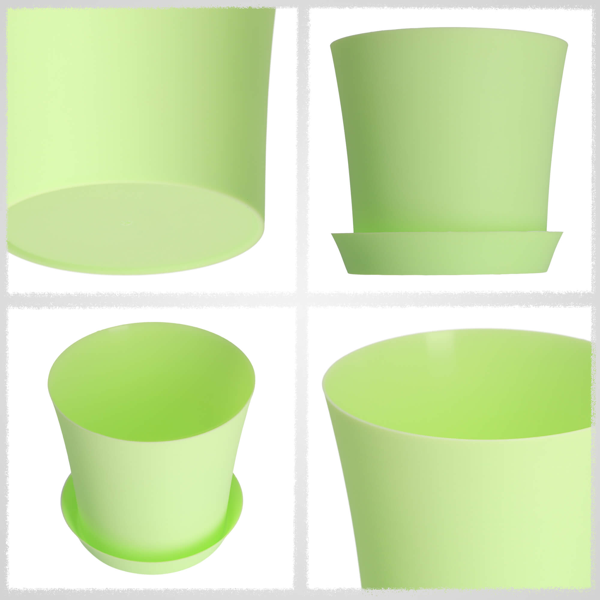 Doniczka na kwiaty Ersa 14 cm, pastelowa zieleń