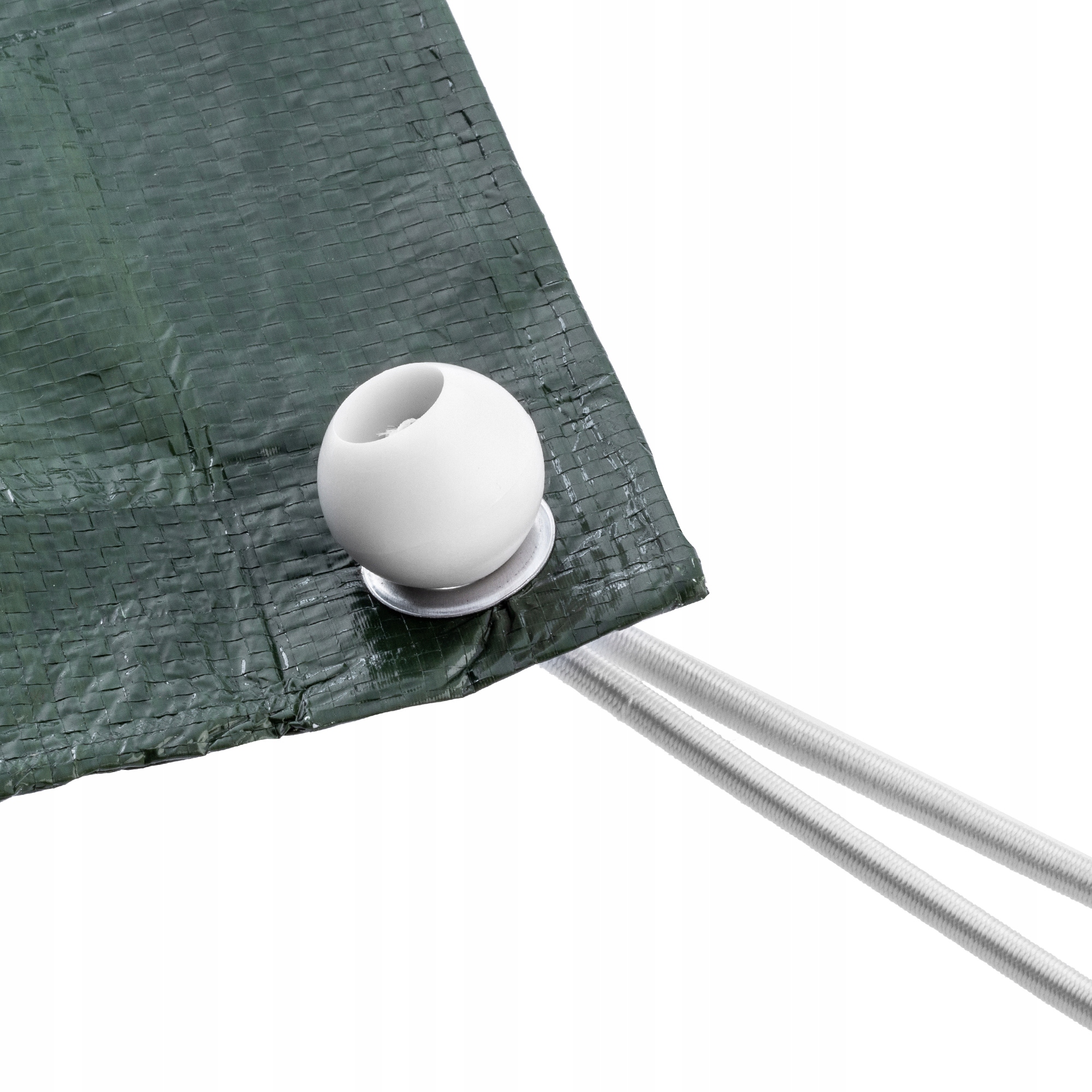 Gumy z kulką do mocowania plandek białe, 25 szt.