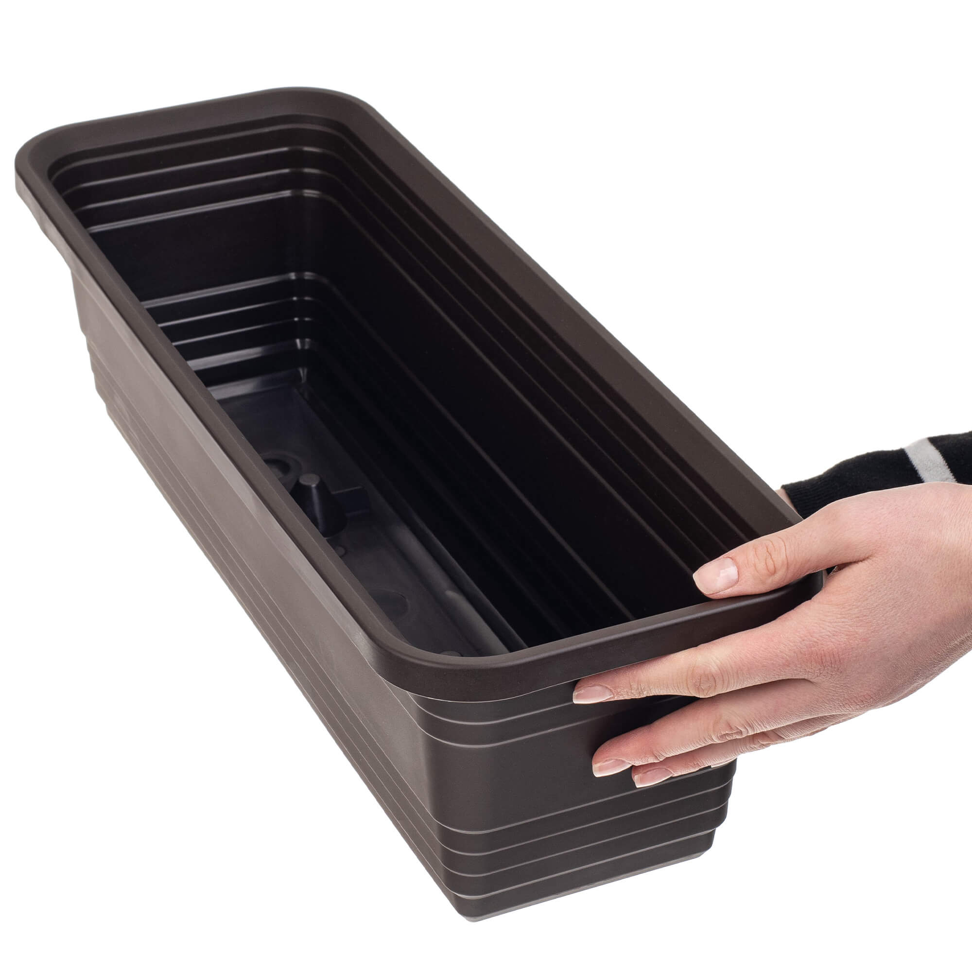 Skrzynka balkonowa Paulin 50cm mokka