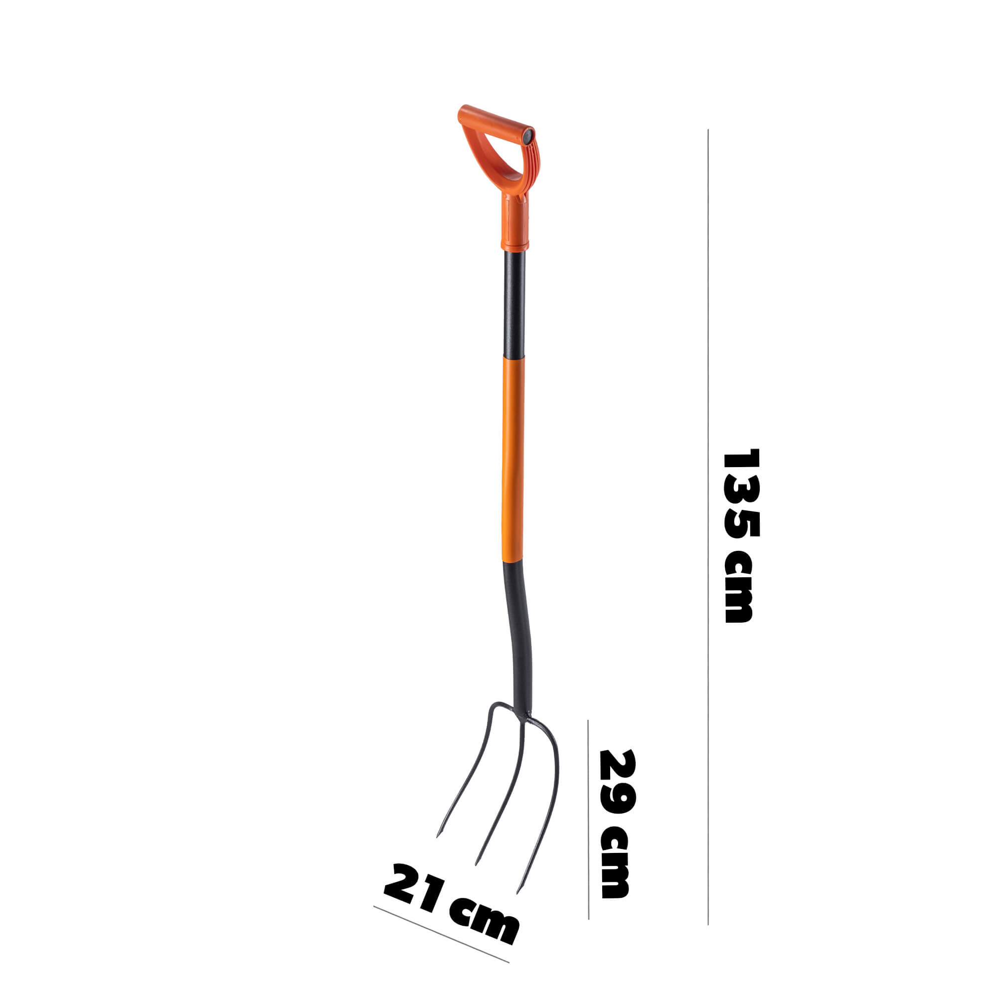 Widły metalowe do siana Getas 3 zęby 135cm