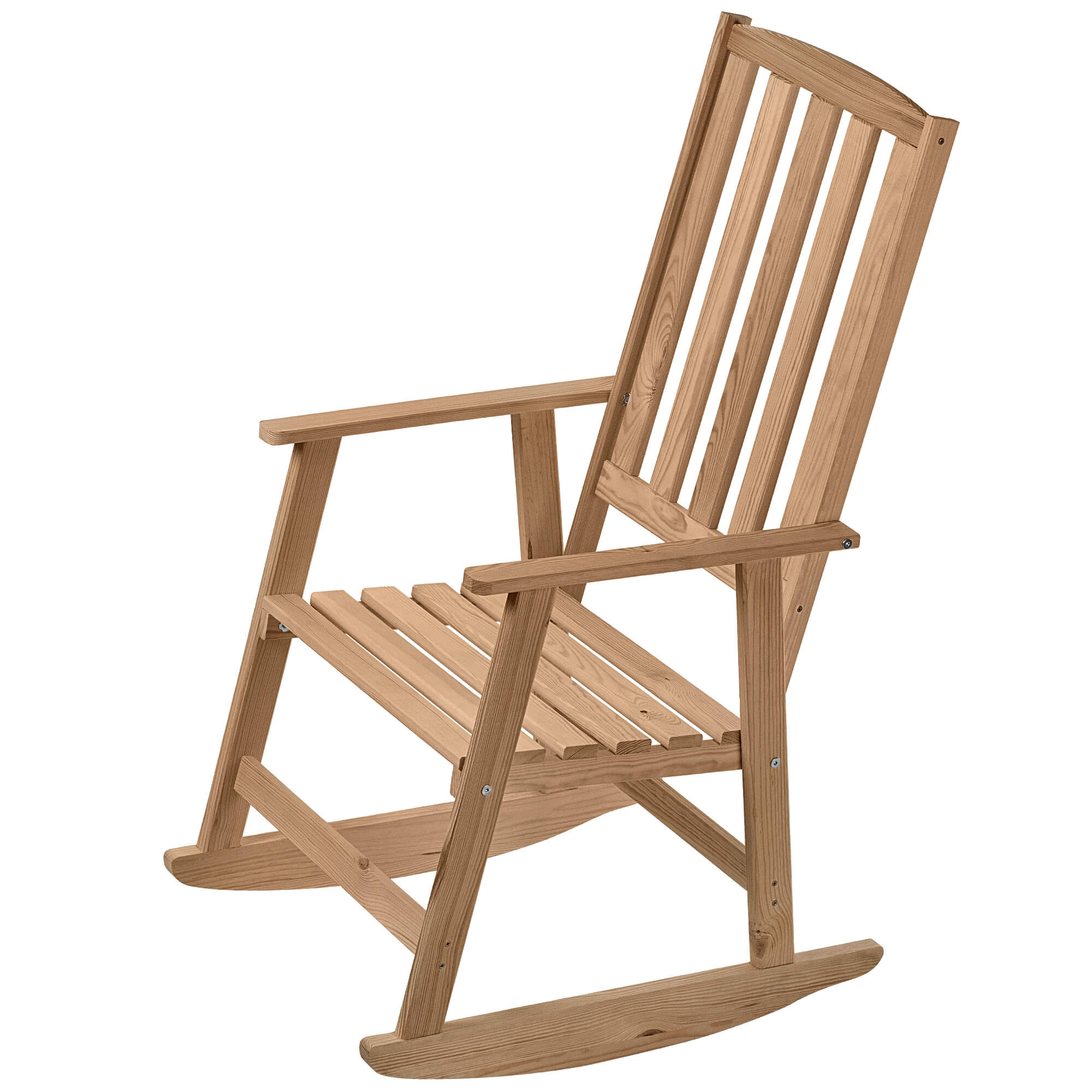 Fotel drewniany bujany Crenay złoty dąb