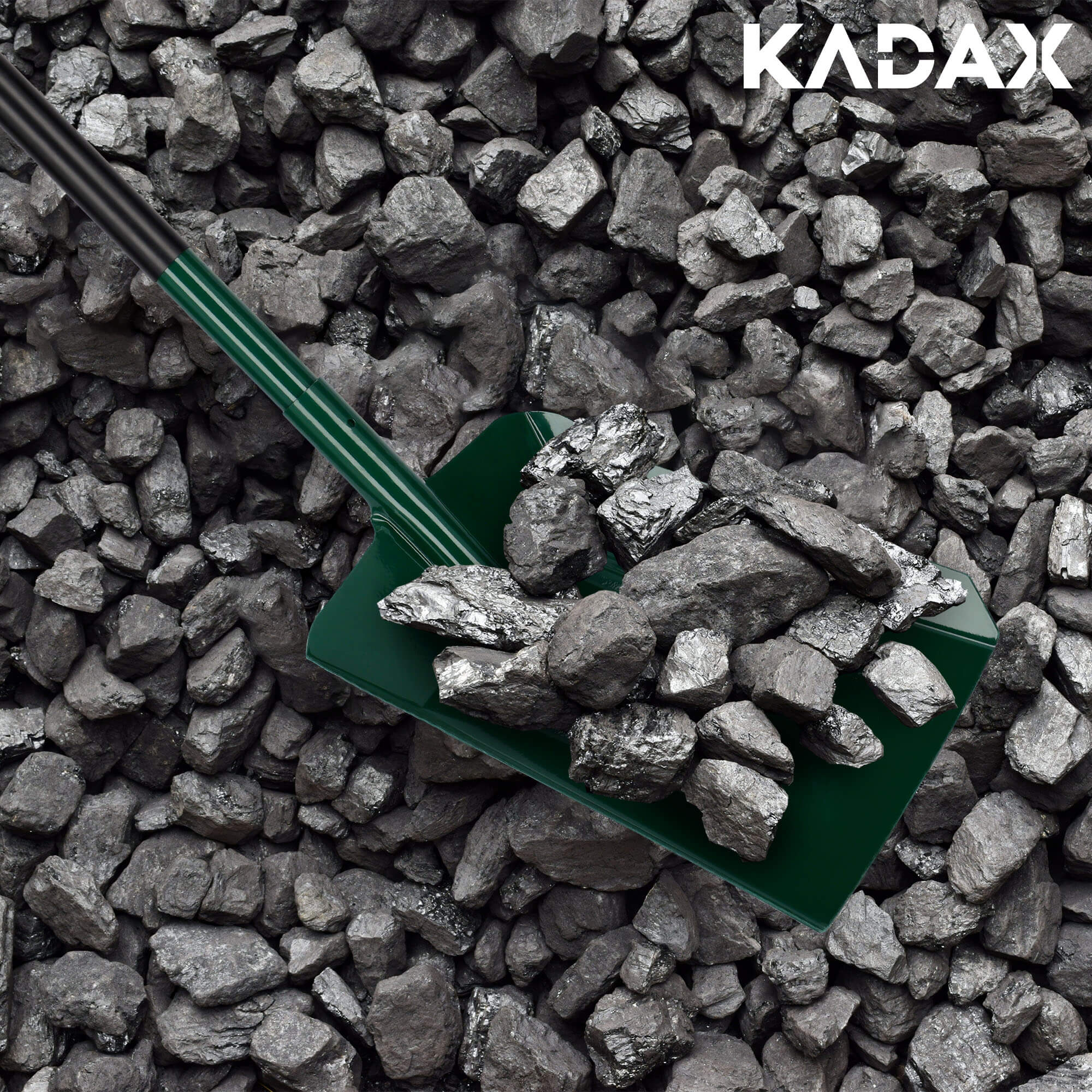 Łopata do węgla 130 x 29 cm, zielona