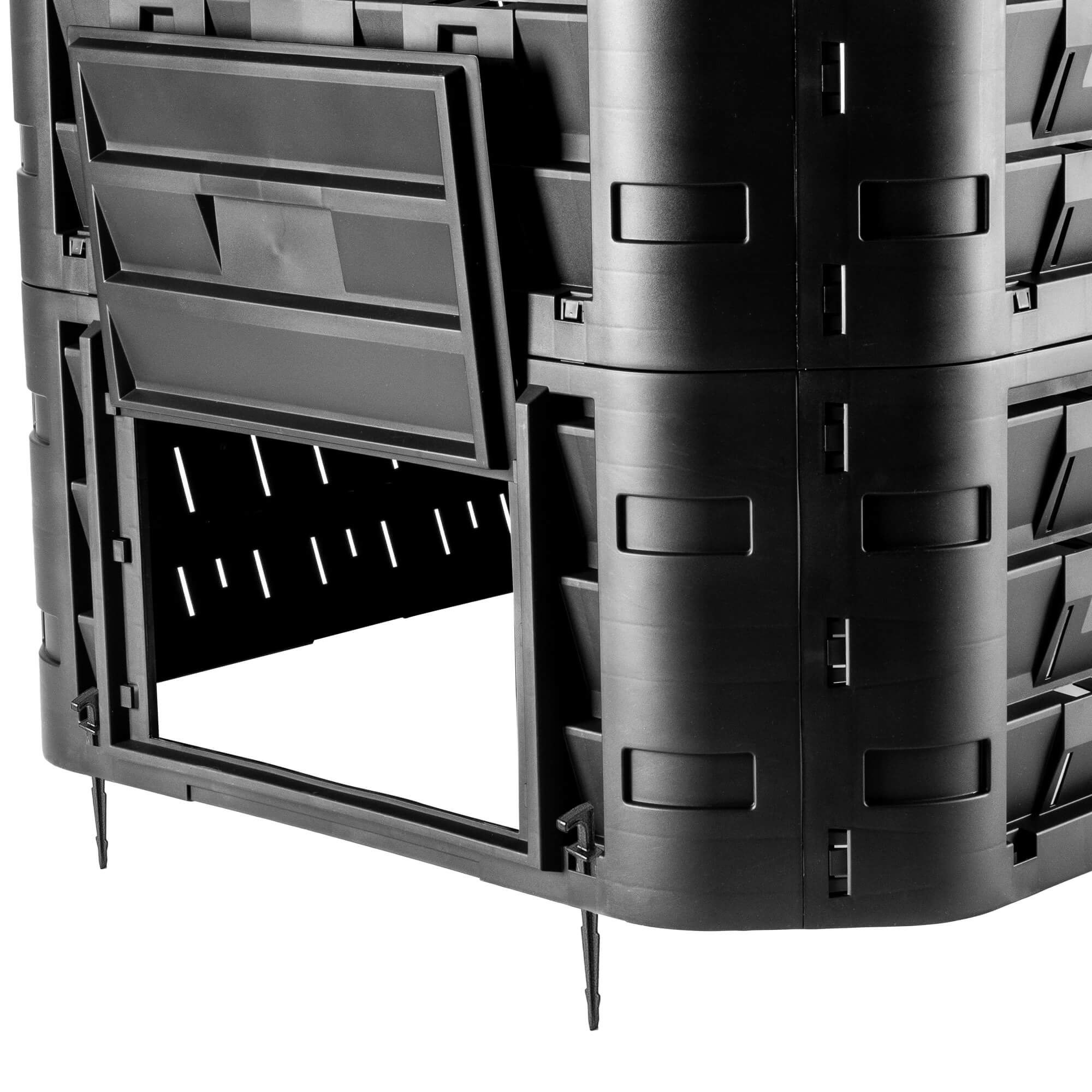 Kompostownik ogrodowy Fixem 650L czarny