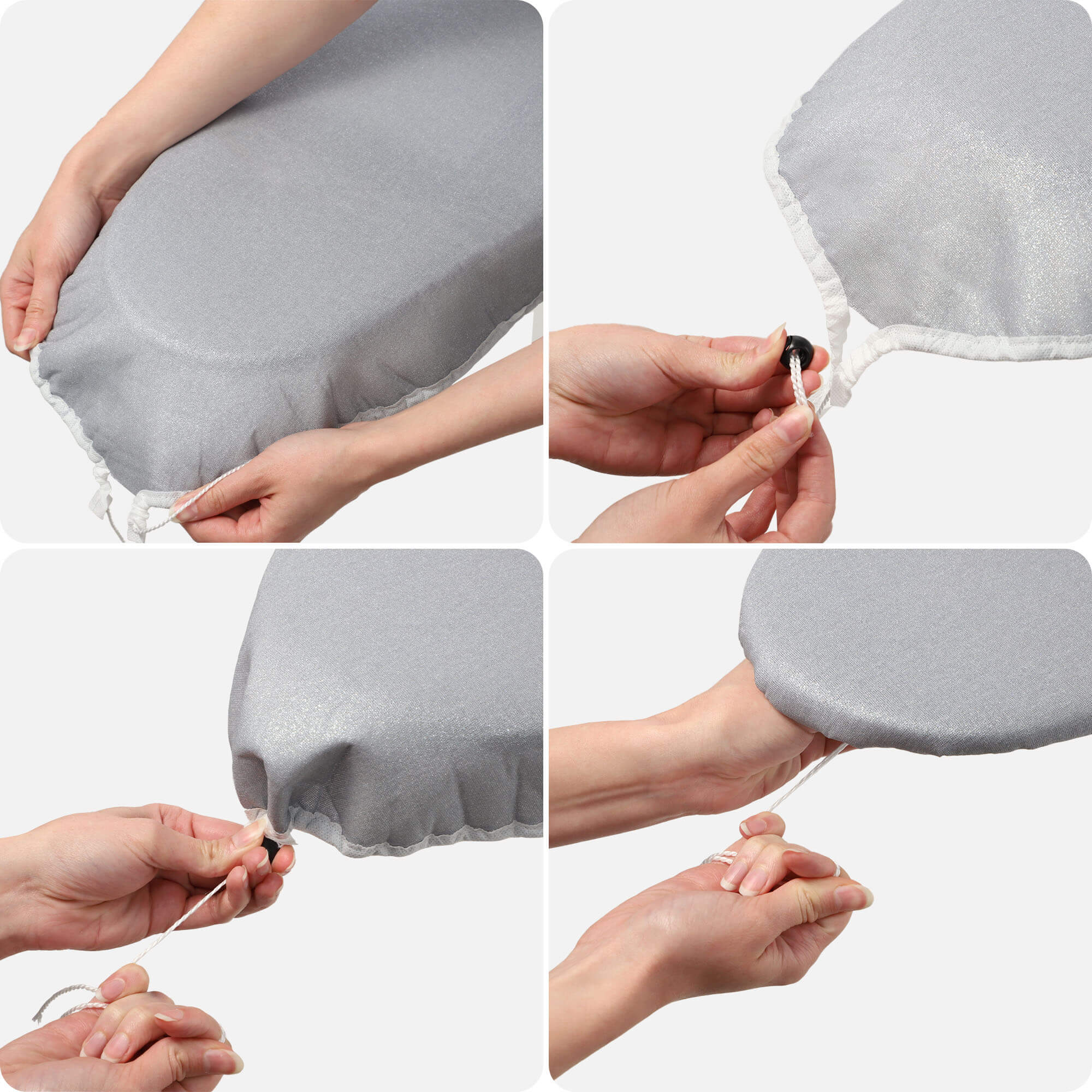 Pokrowiec na deskę metalizowany Bagn 126 x 45 cm