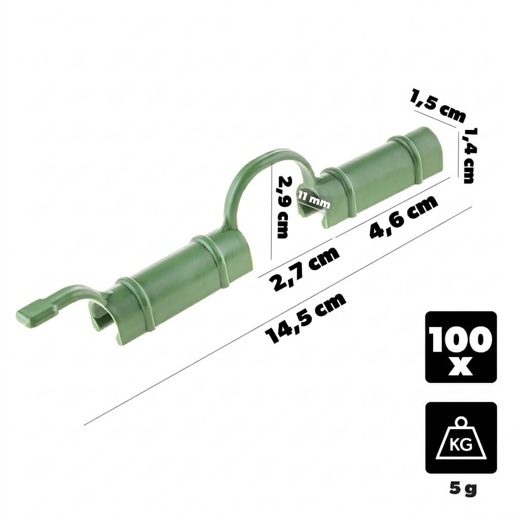 Łącznik do mocowania folii do tyczek Lachat 11 mm 100 szt.