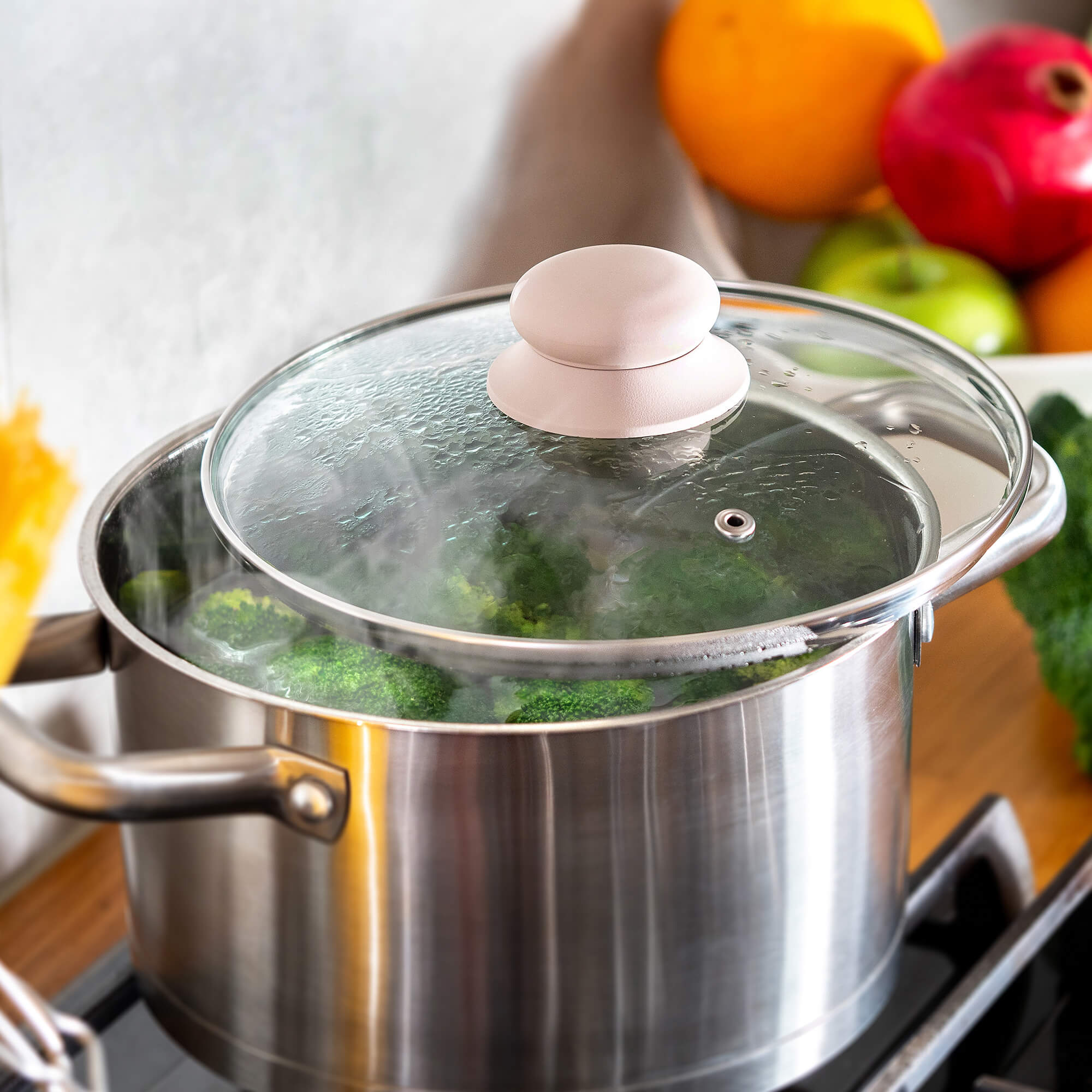 Pokrywa żaroodporna Tolfa z sylikonowym uchwytem, 20 cm