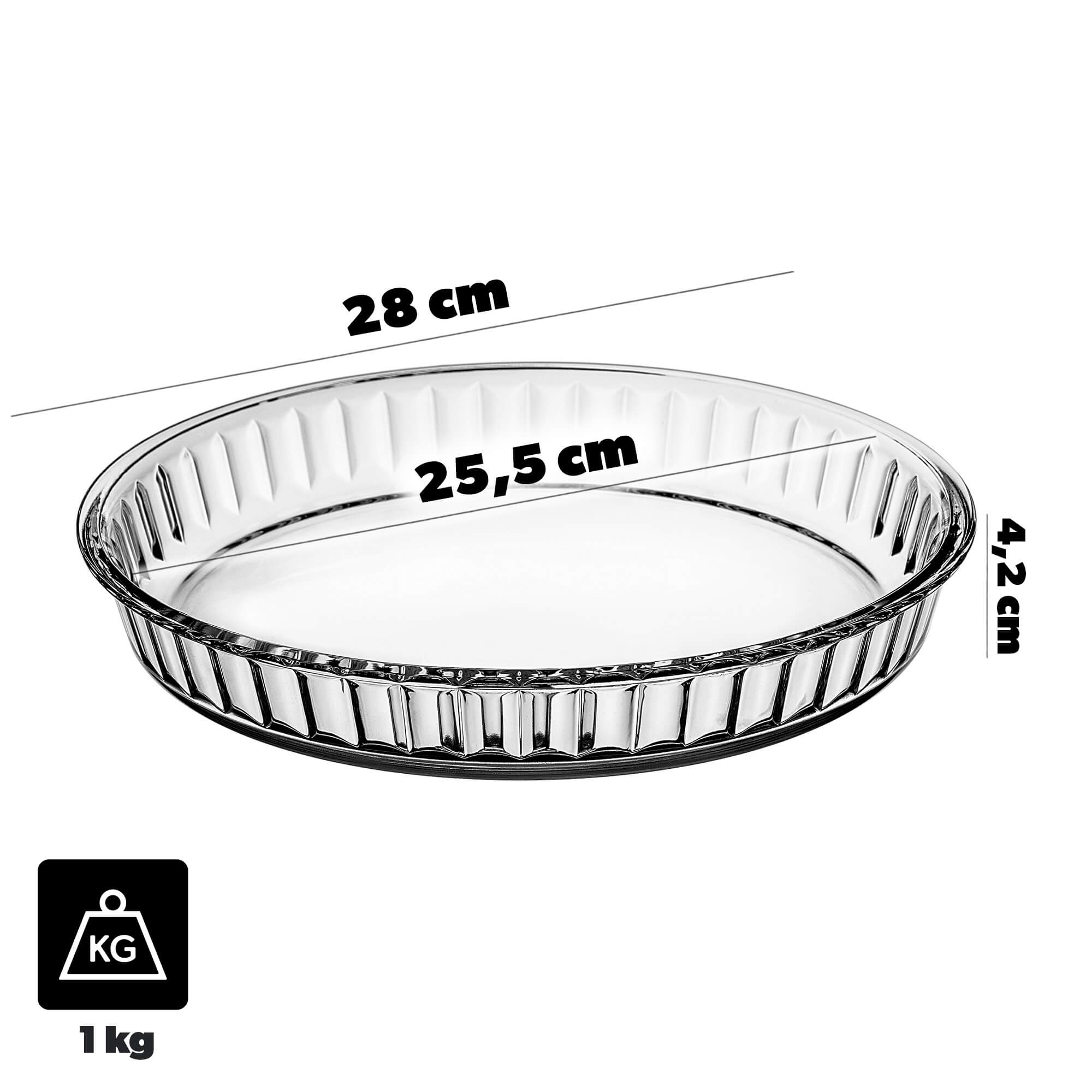 Forma do tarty żaroodporna Trino 28 cm