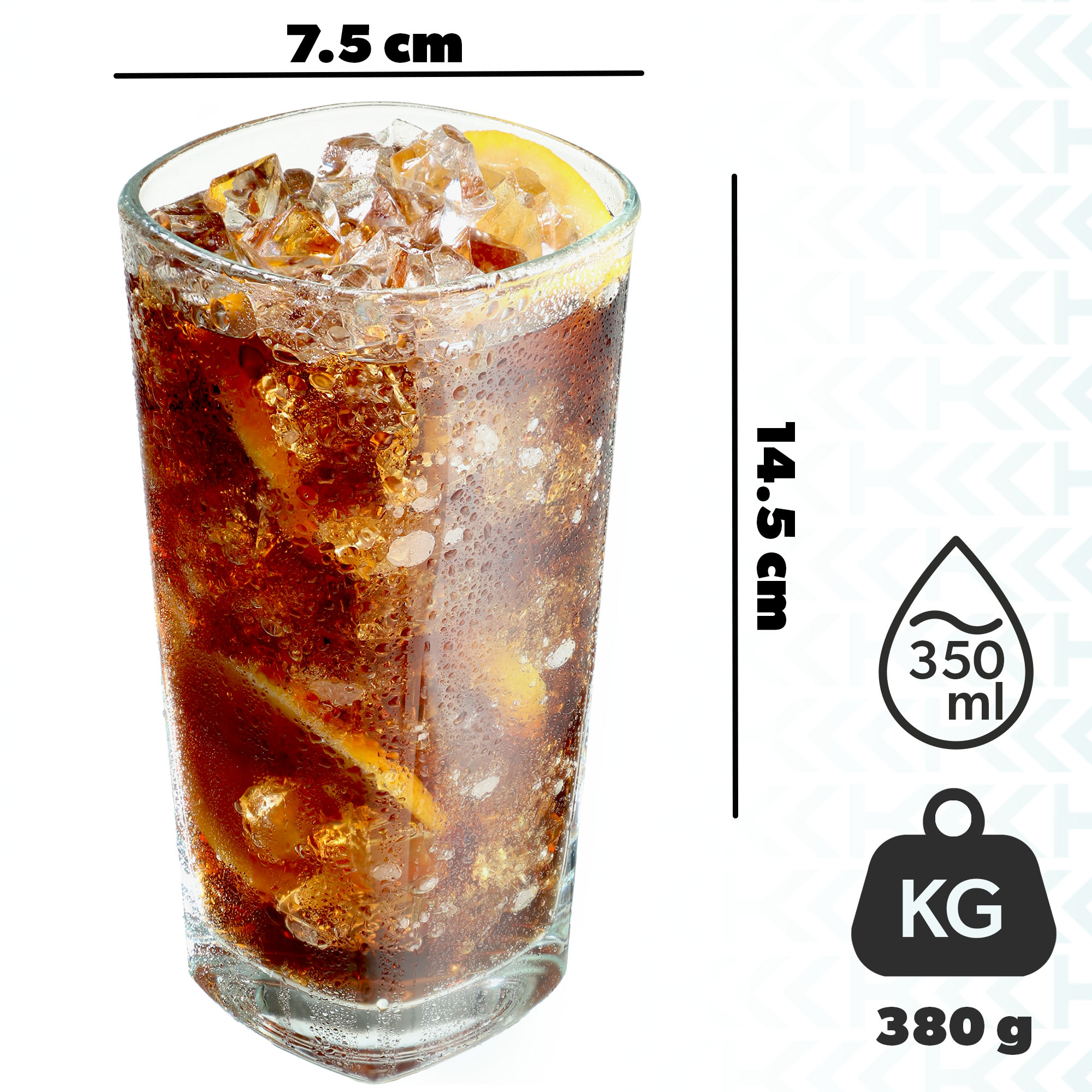 Szklanka do whisky i drinków Diez 350 ml, 4 szt.