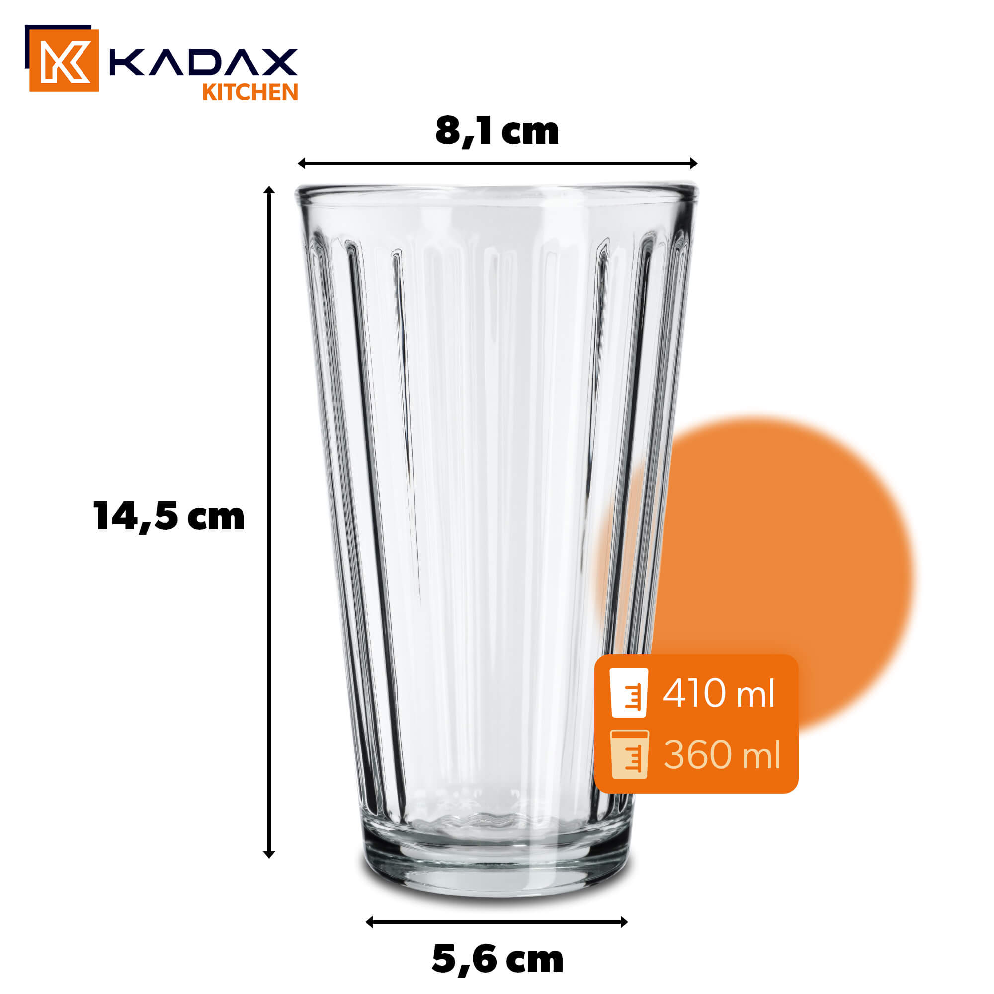 Szklanki do zimnych napojów Sestu 360 ml, 6 szt.