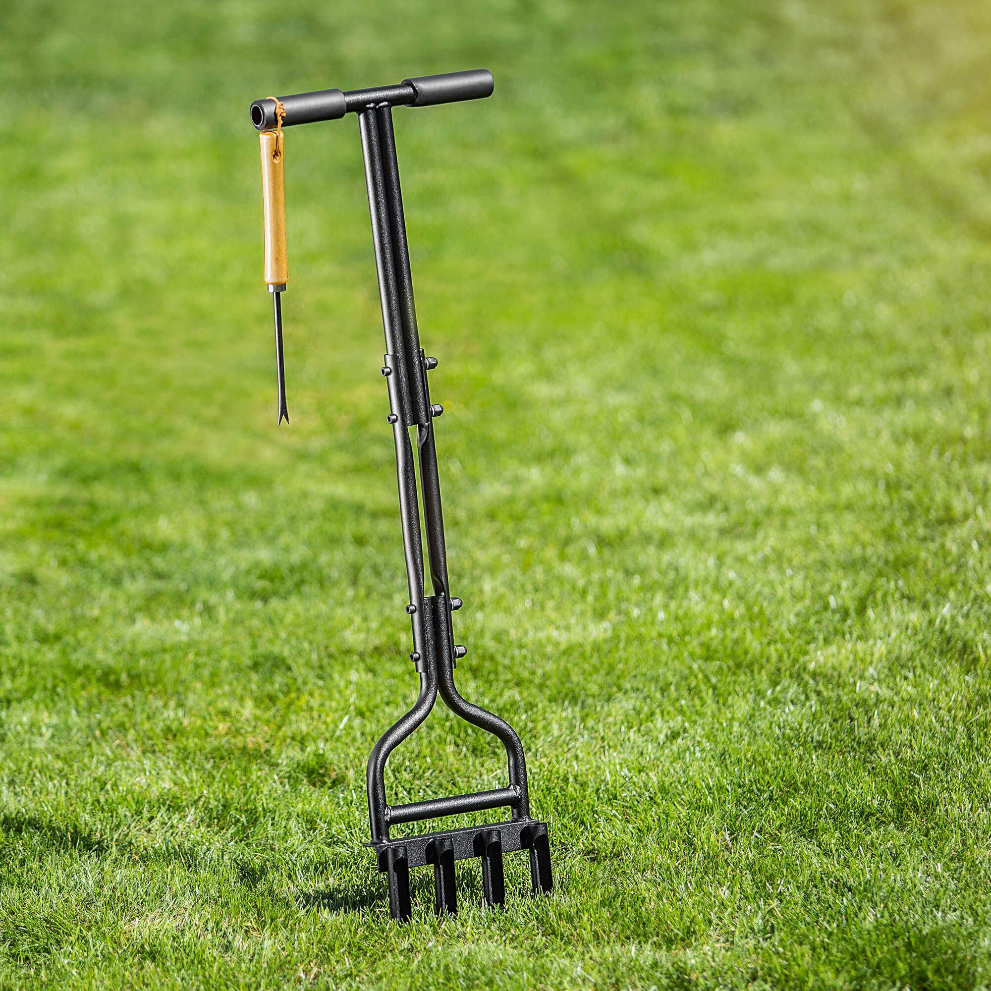 Aerator ogrodowy rurkowy ręczny Arden 92 x 20 cm czarny