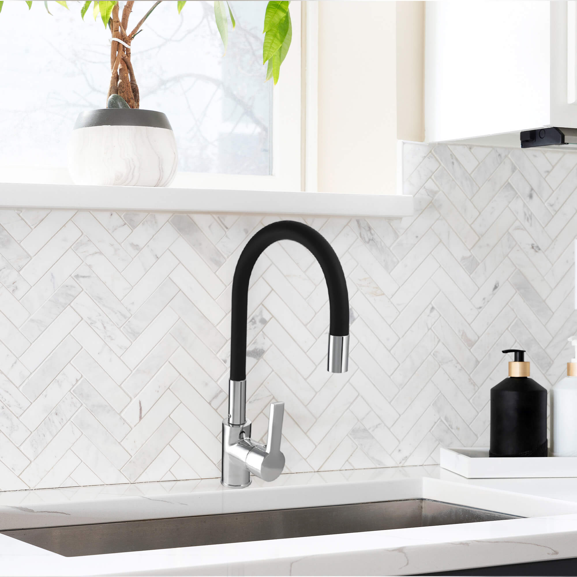 Bateria kuchenna Gospo Flex stojąca, czarna