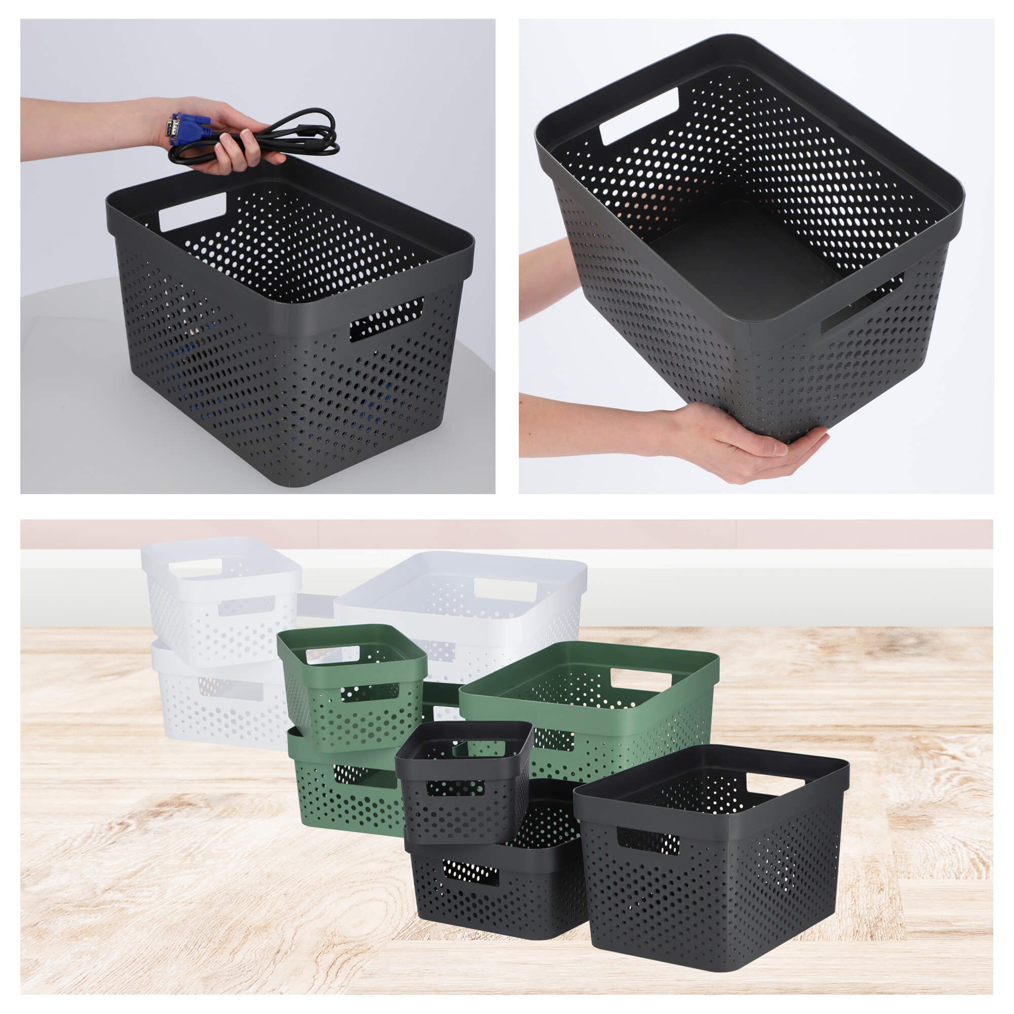 Pojemnik plastikowy Infinity Eko Curver 17L, antracyt
