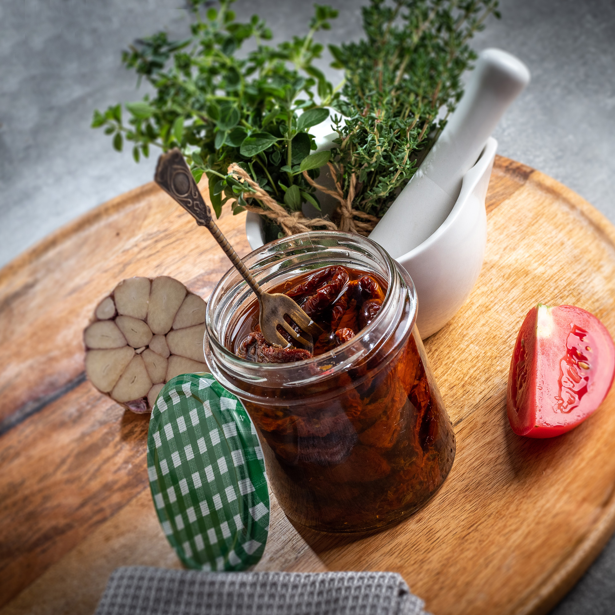 Słoiki na przetwory Avila 350ml 100szt 82mm + wieczka "Mix warzyw"