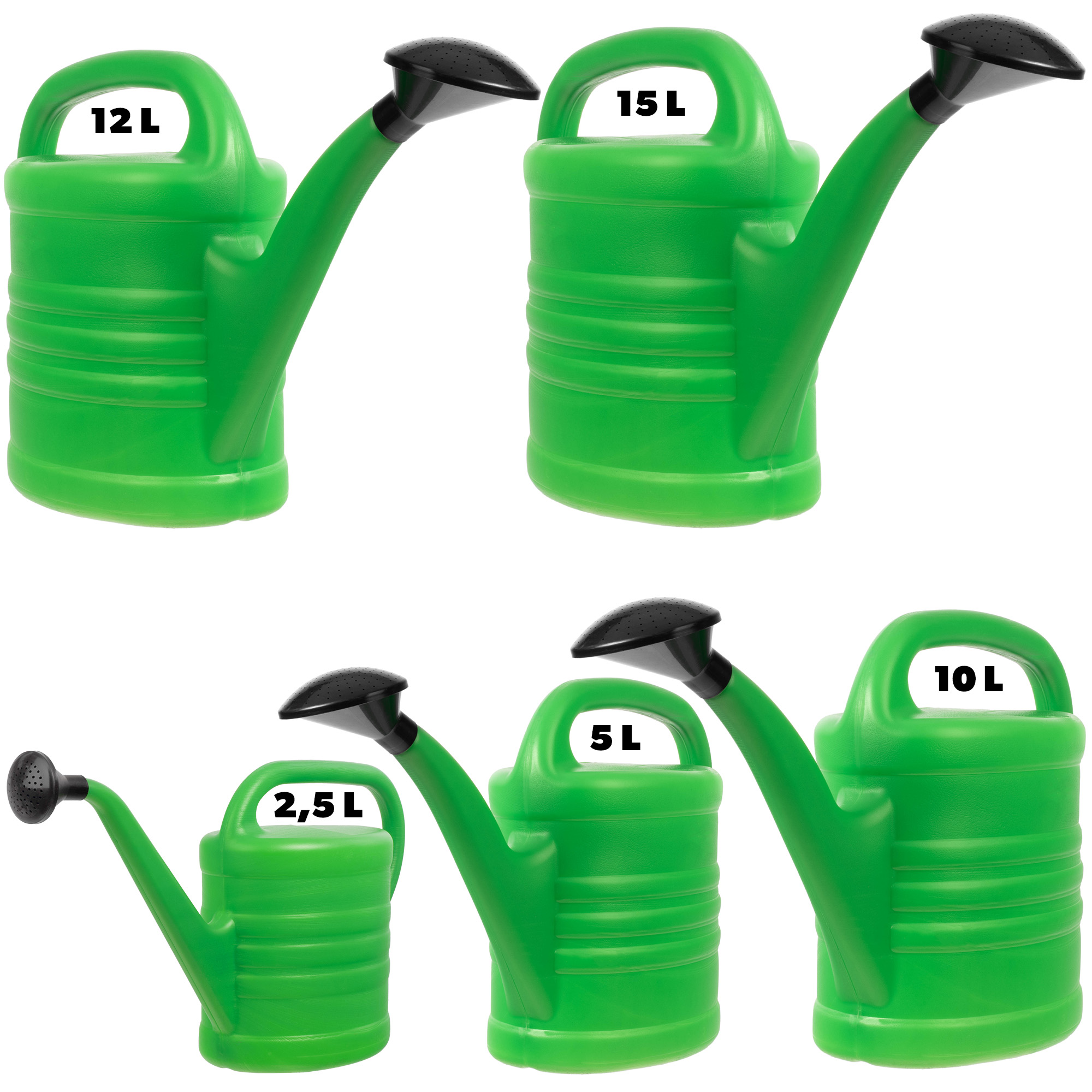 Konewka ogrodowa Osby do podlewania 2,5L, zielony