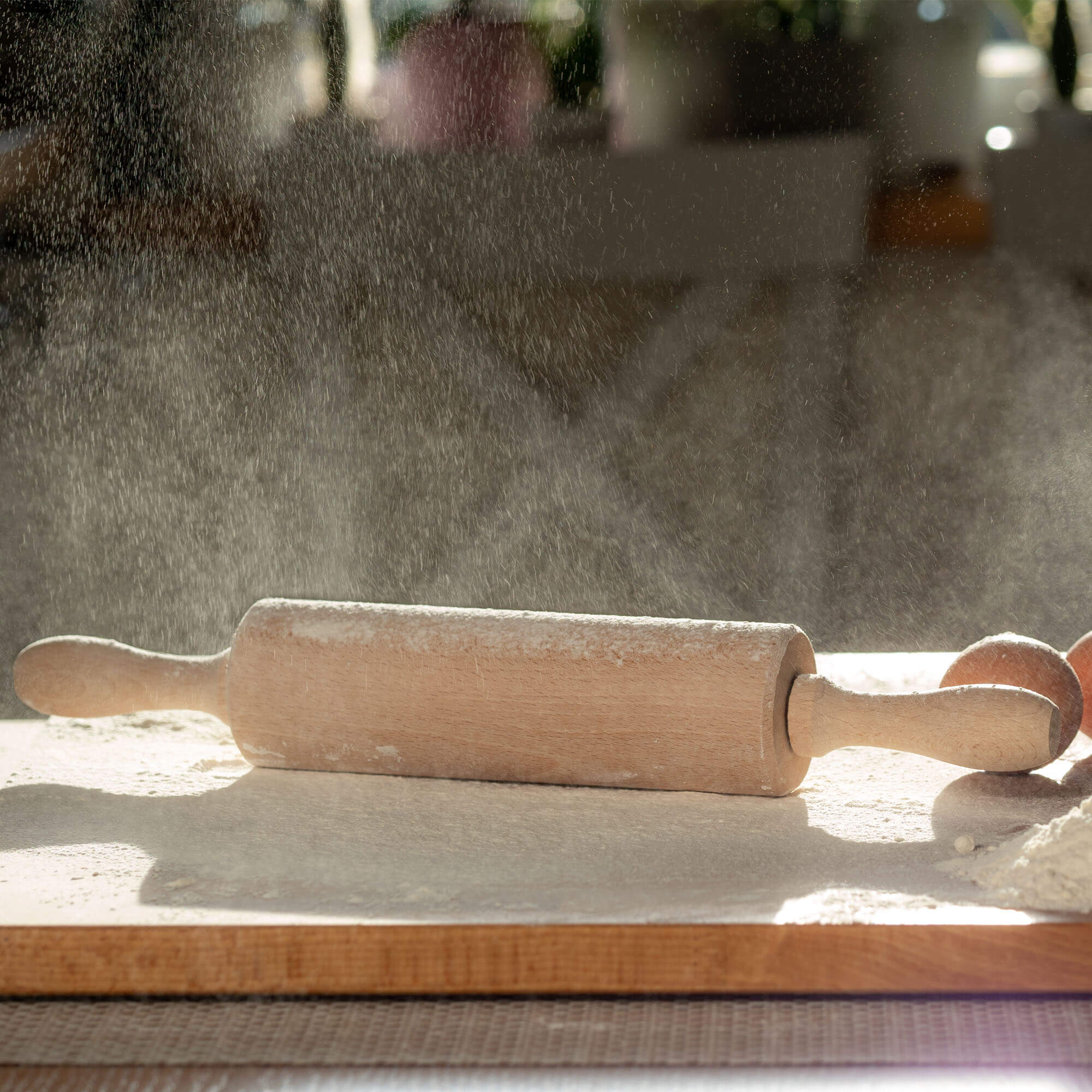 Drewniany wałek kuchenny do ciasta 38 cm