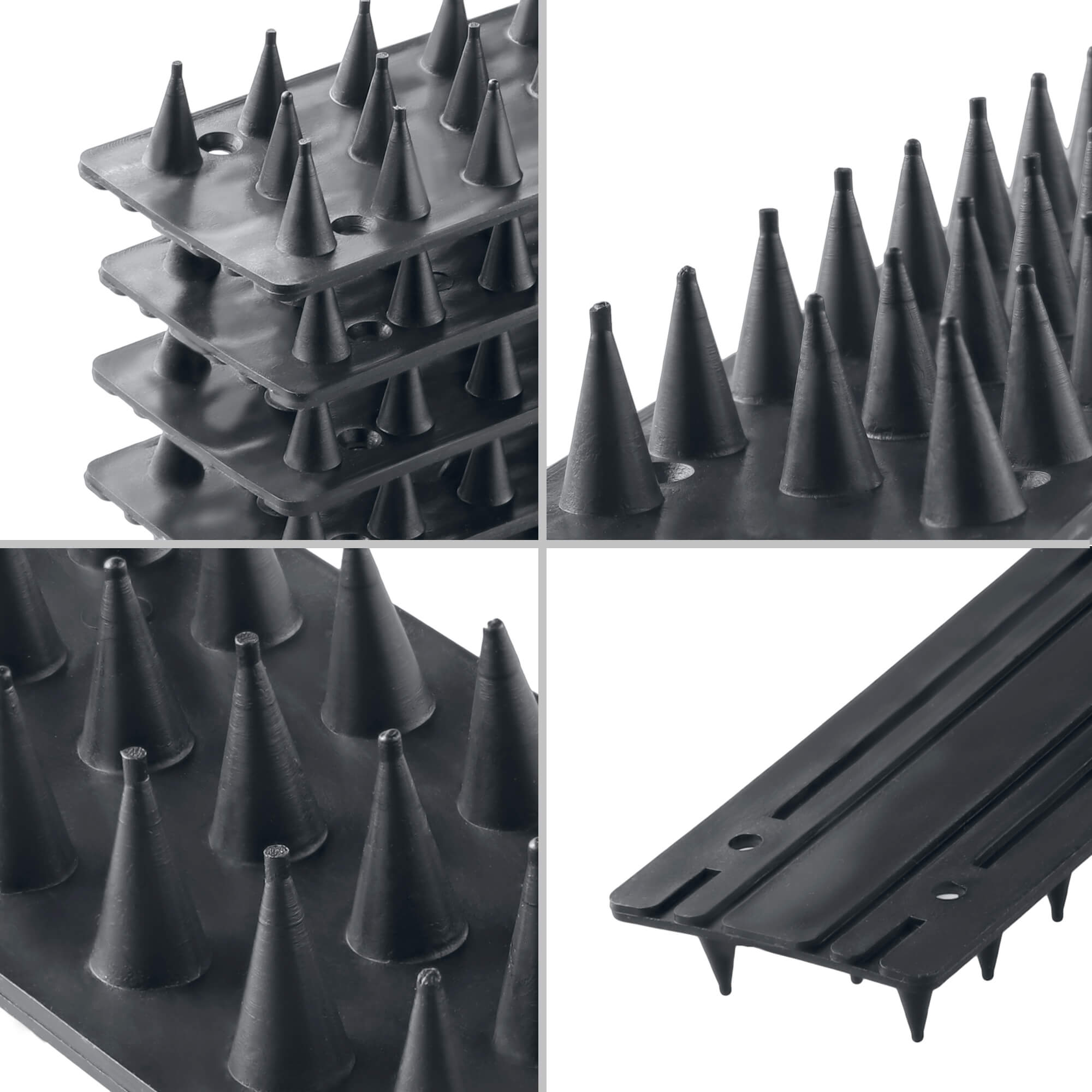 Plastikowe kolce Tosta przeciw ptakom 50 cm szare 1 szt.