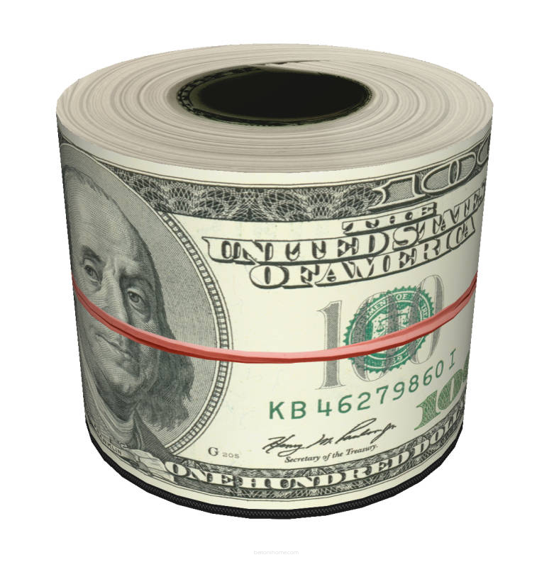 Pufa dekoracyjna Fasano „Dollars" 41 x 40 cm