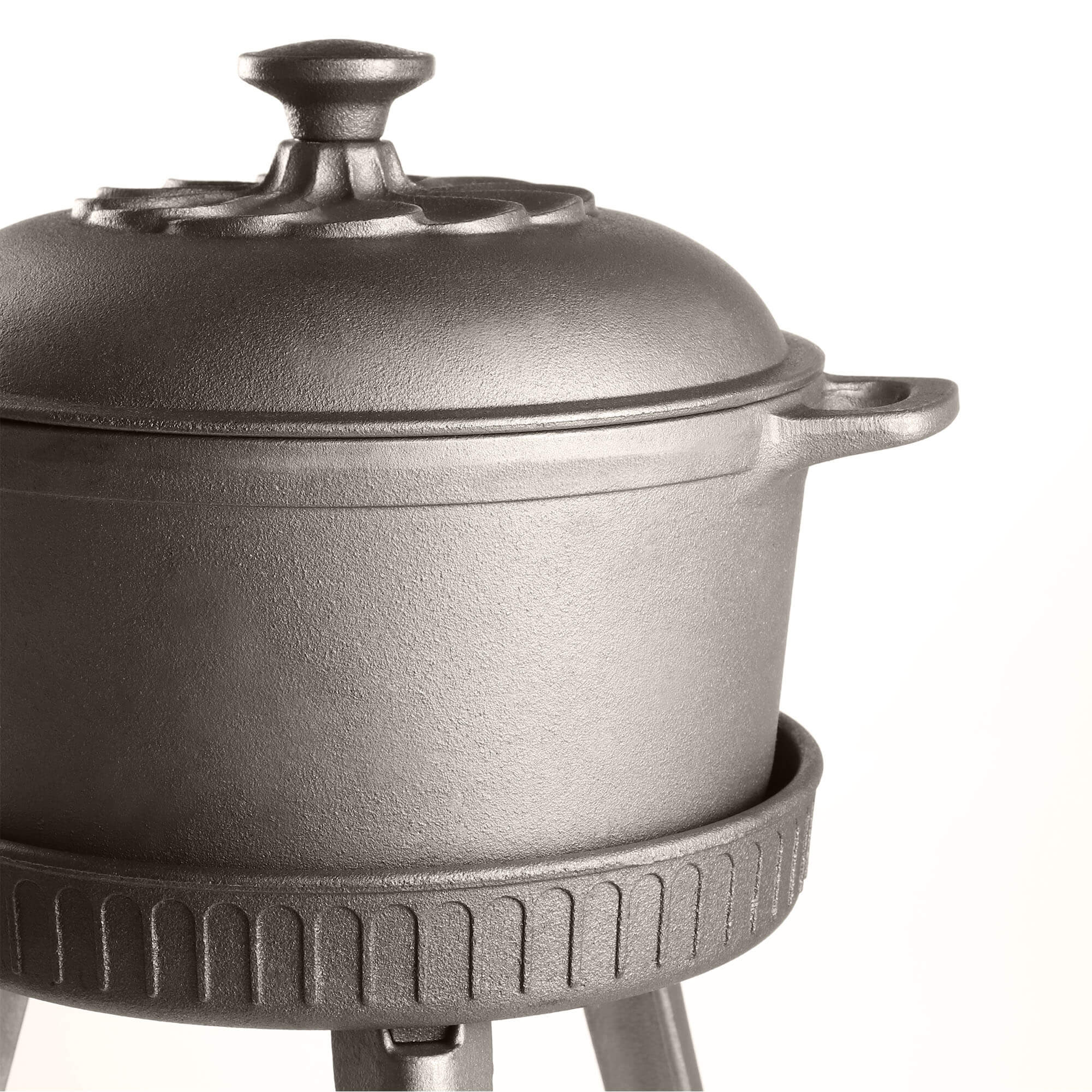 Kociołek żeliwny z rusztem 7.5L