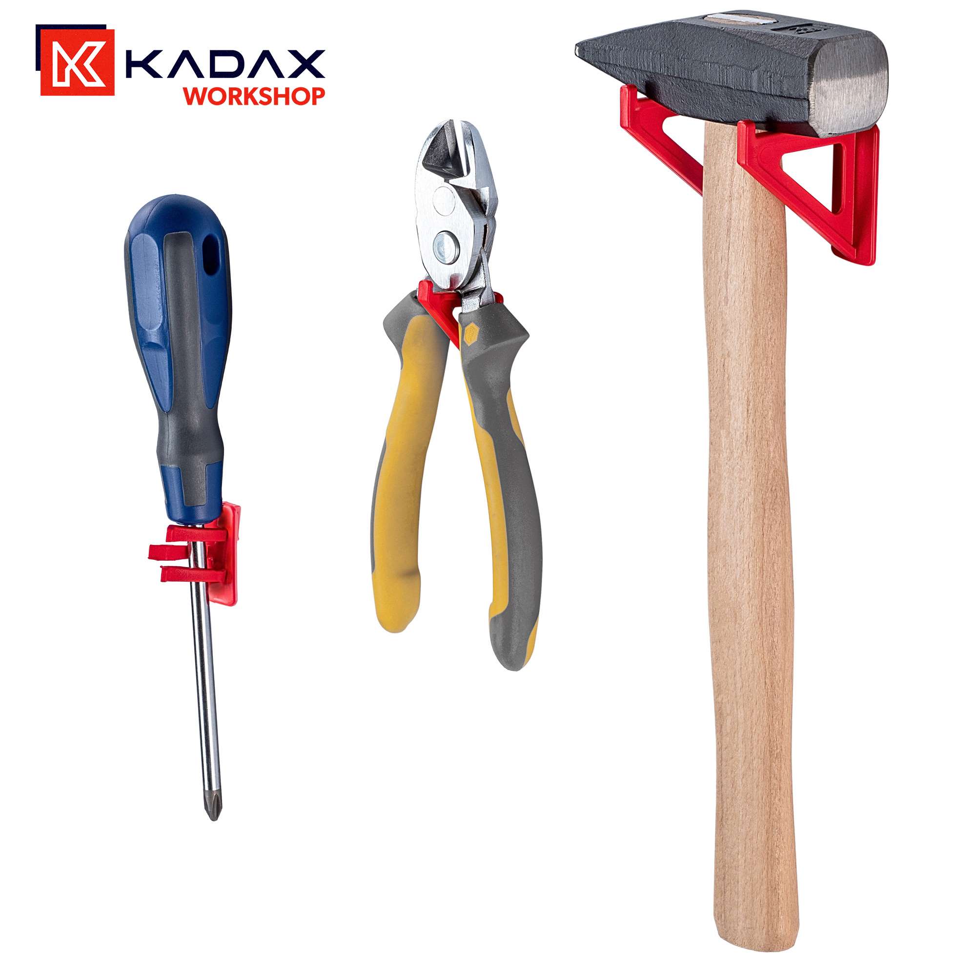 Zestaw wieszaków Ursel do tablicy narzędziowej 16 elementów