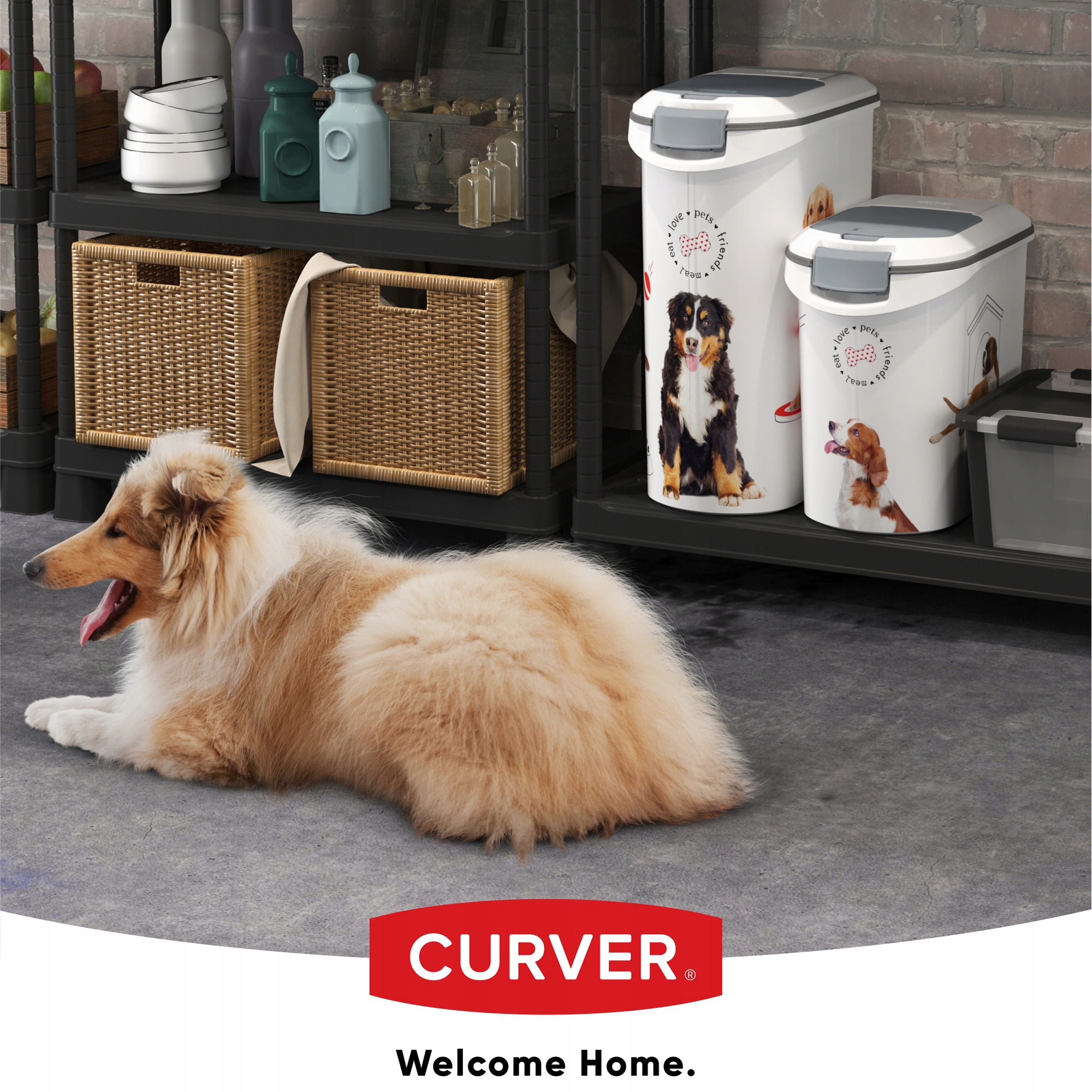 Pojemnik na karmę Curver Pet Life 35 x 51, biały