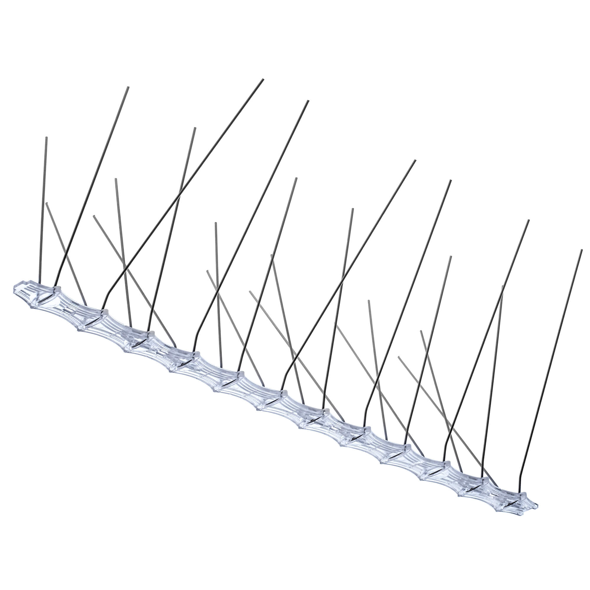 Kolce na ptaki 33 x 17 cm, srebrne