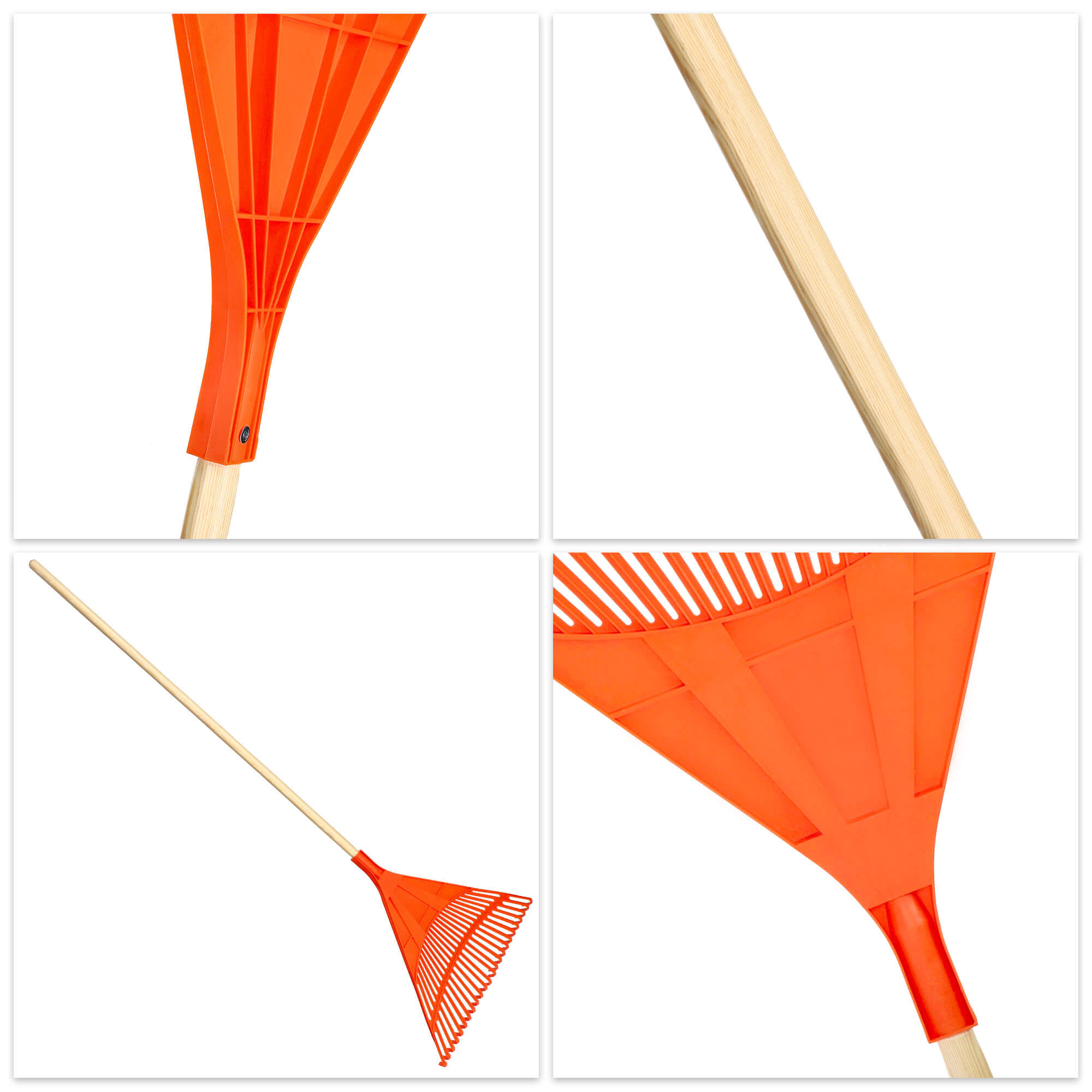 Grabie do liści Scotto 176x 60 cm, pomarańczowe