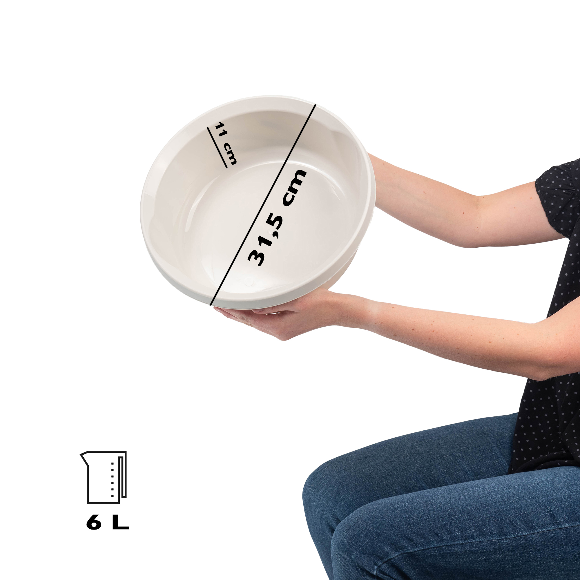 Miska łazienkowa Loja matowa 6L, biała