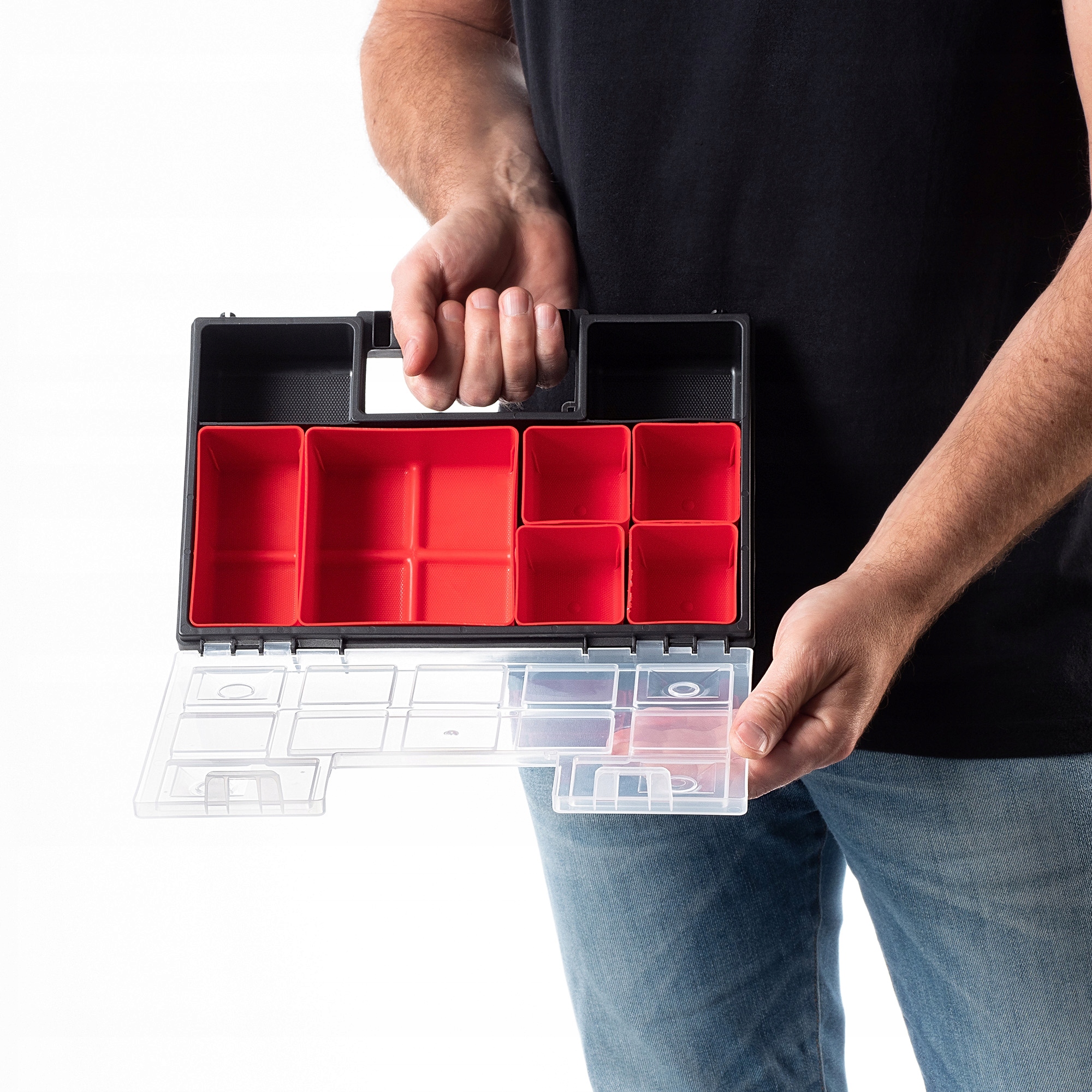 Organizer warsztatowy Berg 29x19 cm, 6 pojemniczków, 6 szt.