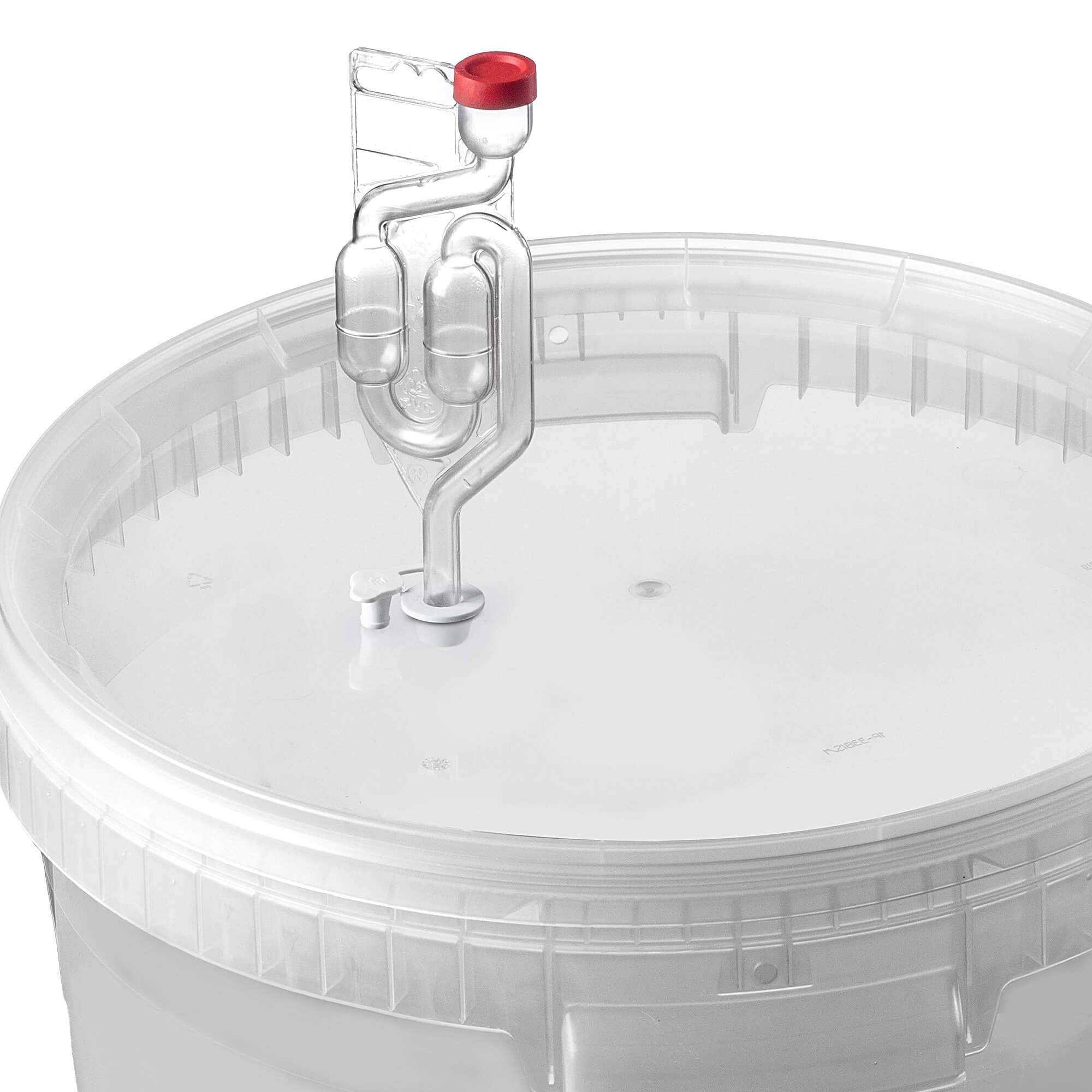 Pojemnik fermentacyjny Acerra z pokrywą 33L transparentny + kran + korek + rurka fermentacyjna