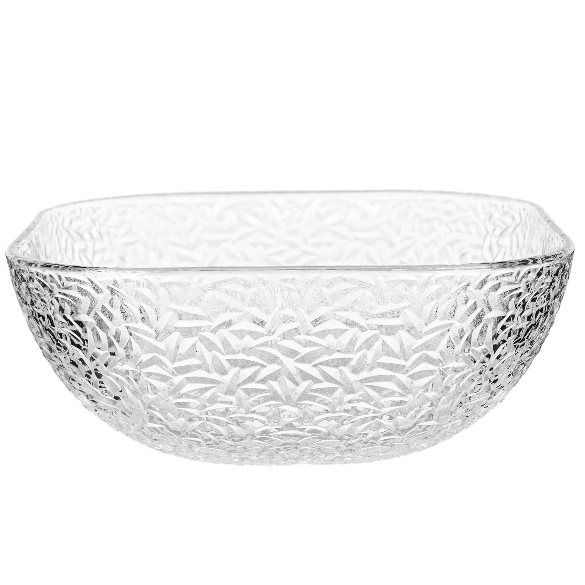 Salaterka szklana Venosa 20 cm wzór lód 1 szt.