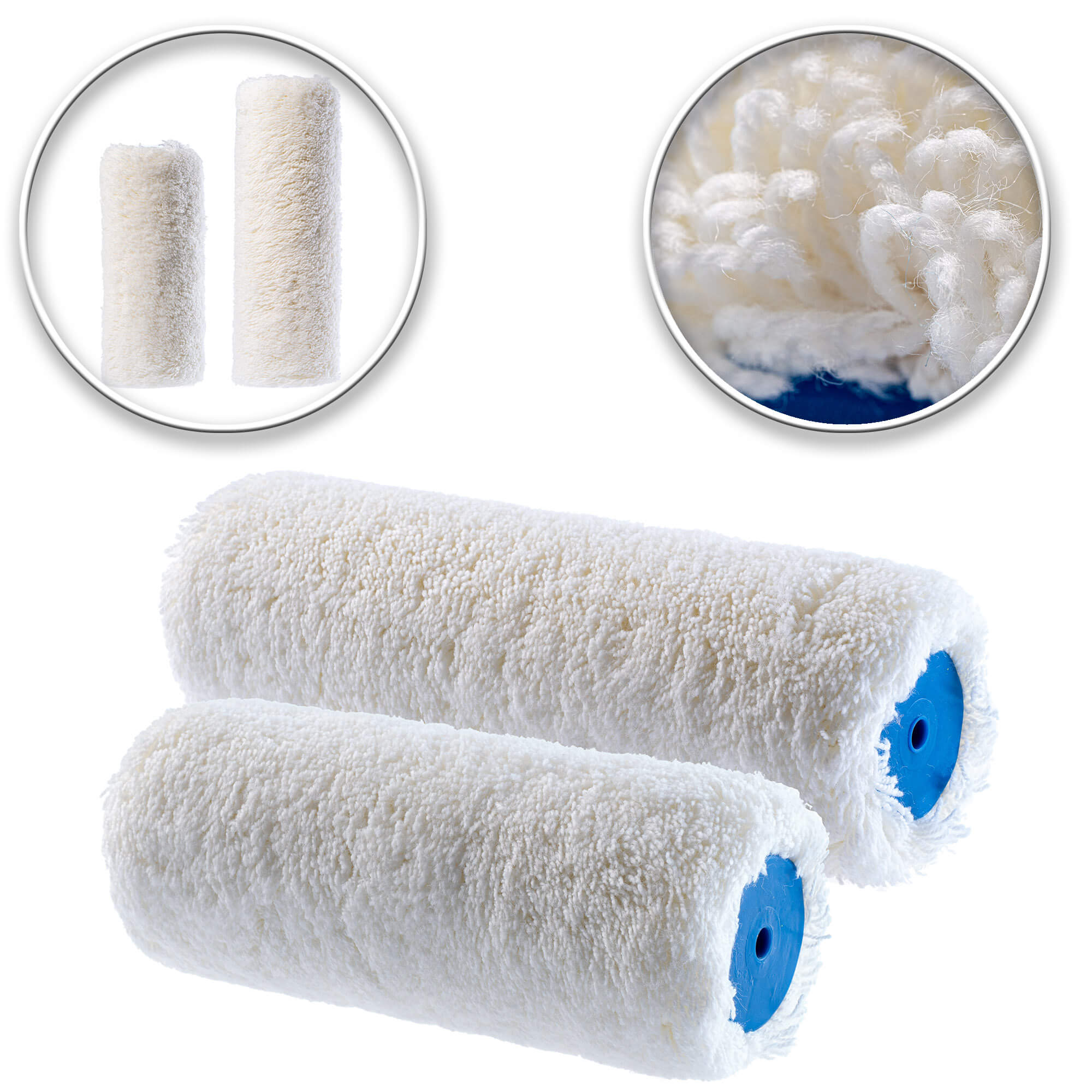 Wałki malarskie Paxson białe 20 + 25 cm