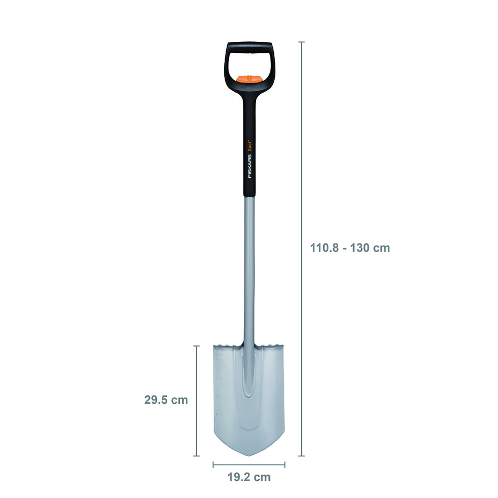 Fiskars 1066732 Xact Teleskopowy szpadel ostry